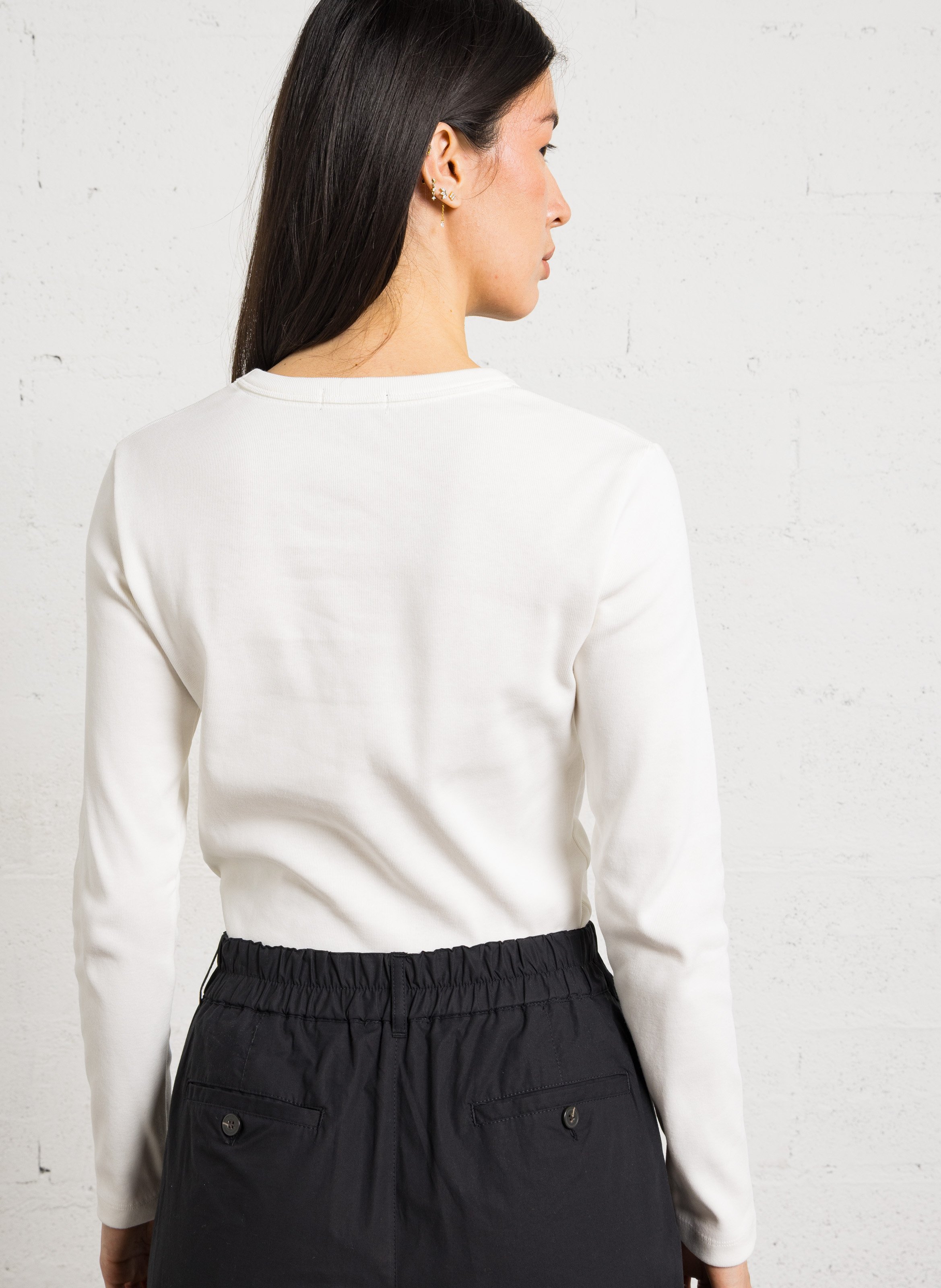 Tee-shirt droit en coton bio flavie SOEUR Blanc