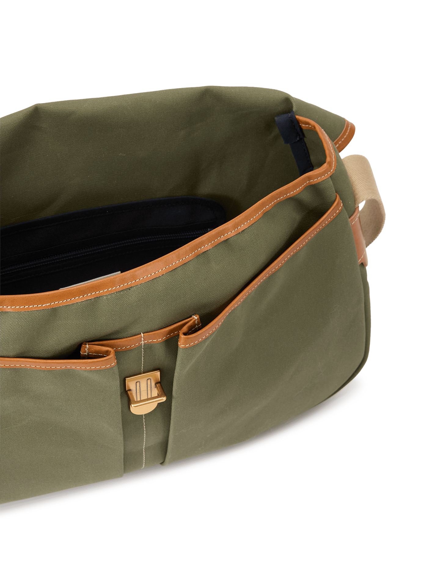 Léon organic cotton crossbody bag BLEU DE CHAUFFE Khaki