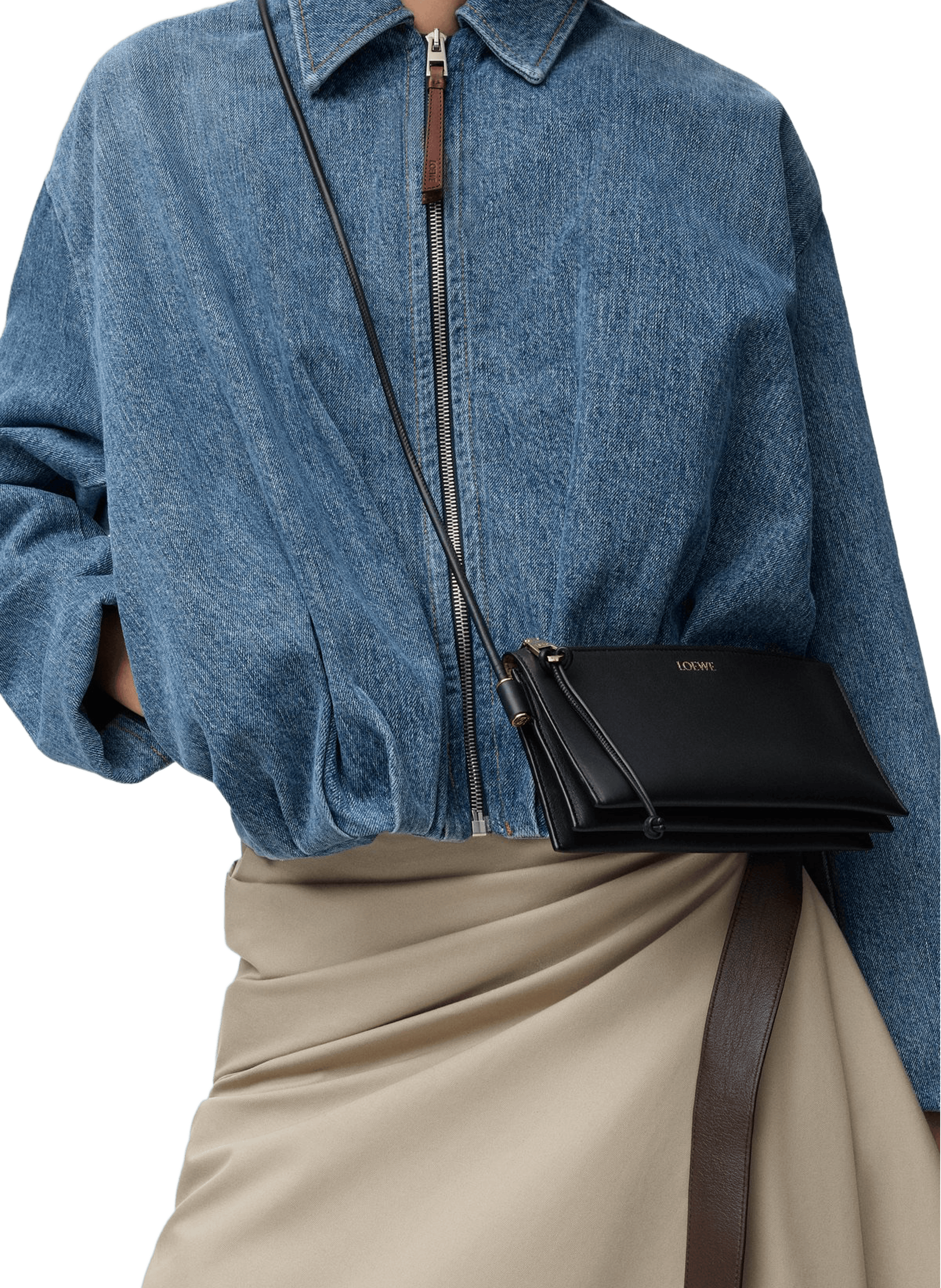 Joya clutch in nappa calf leather LOEWE Black