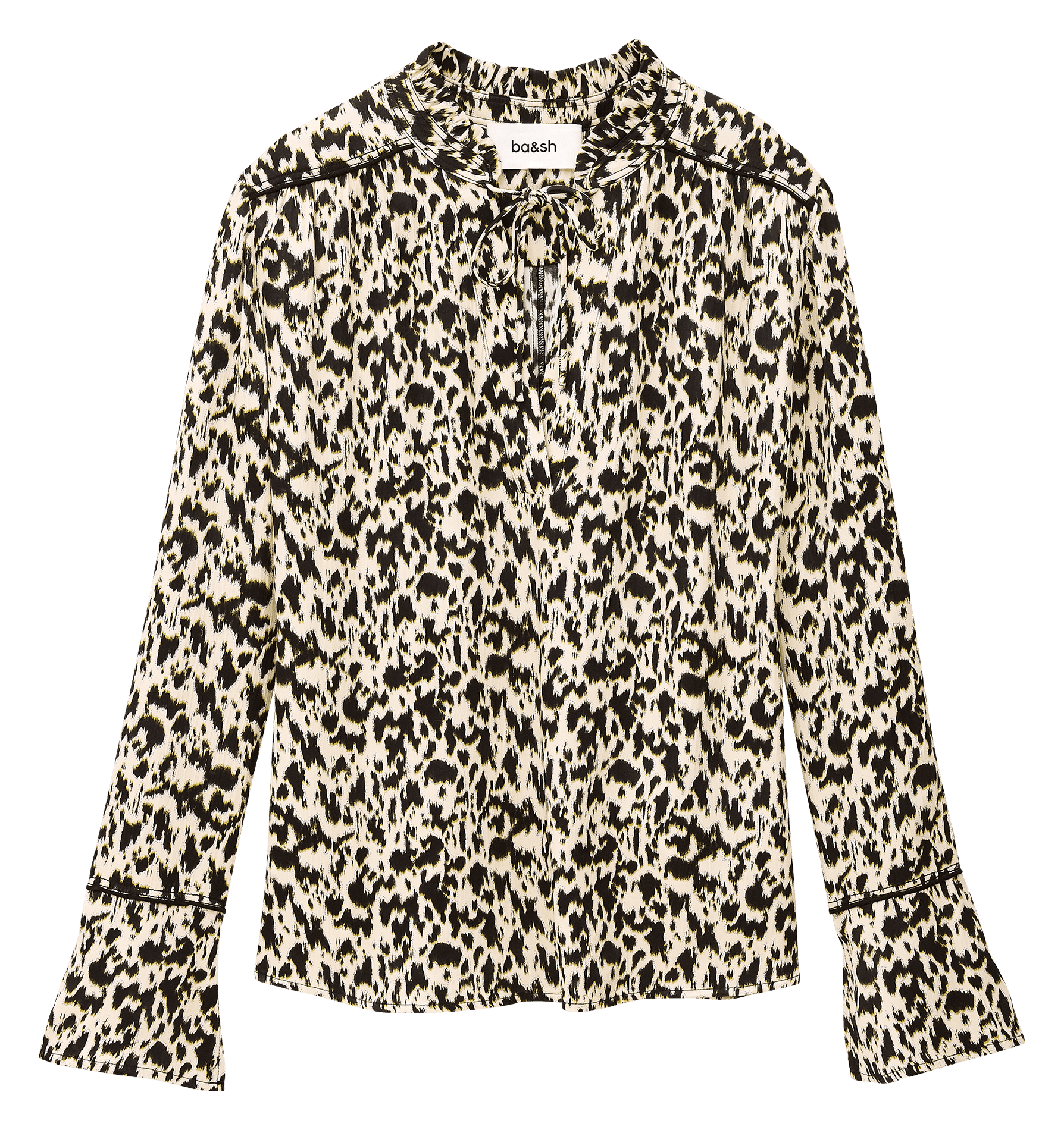 Blouse col rond imprimée pia BA&SH Beige