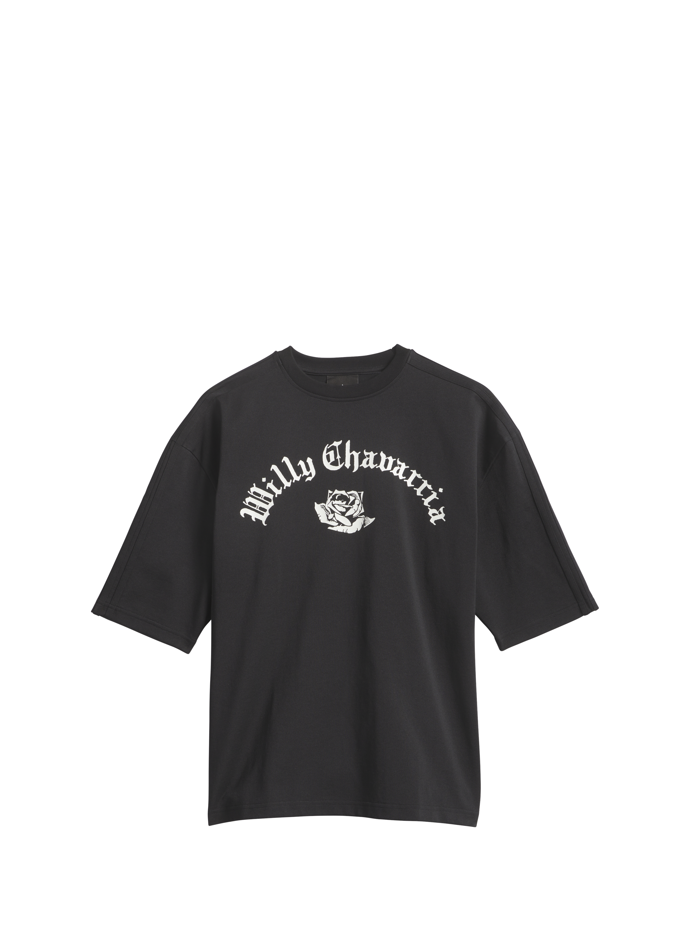 T-shirt à imprimé en coton mélangé ADIDAS Noir