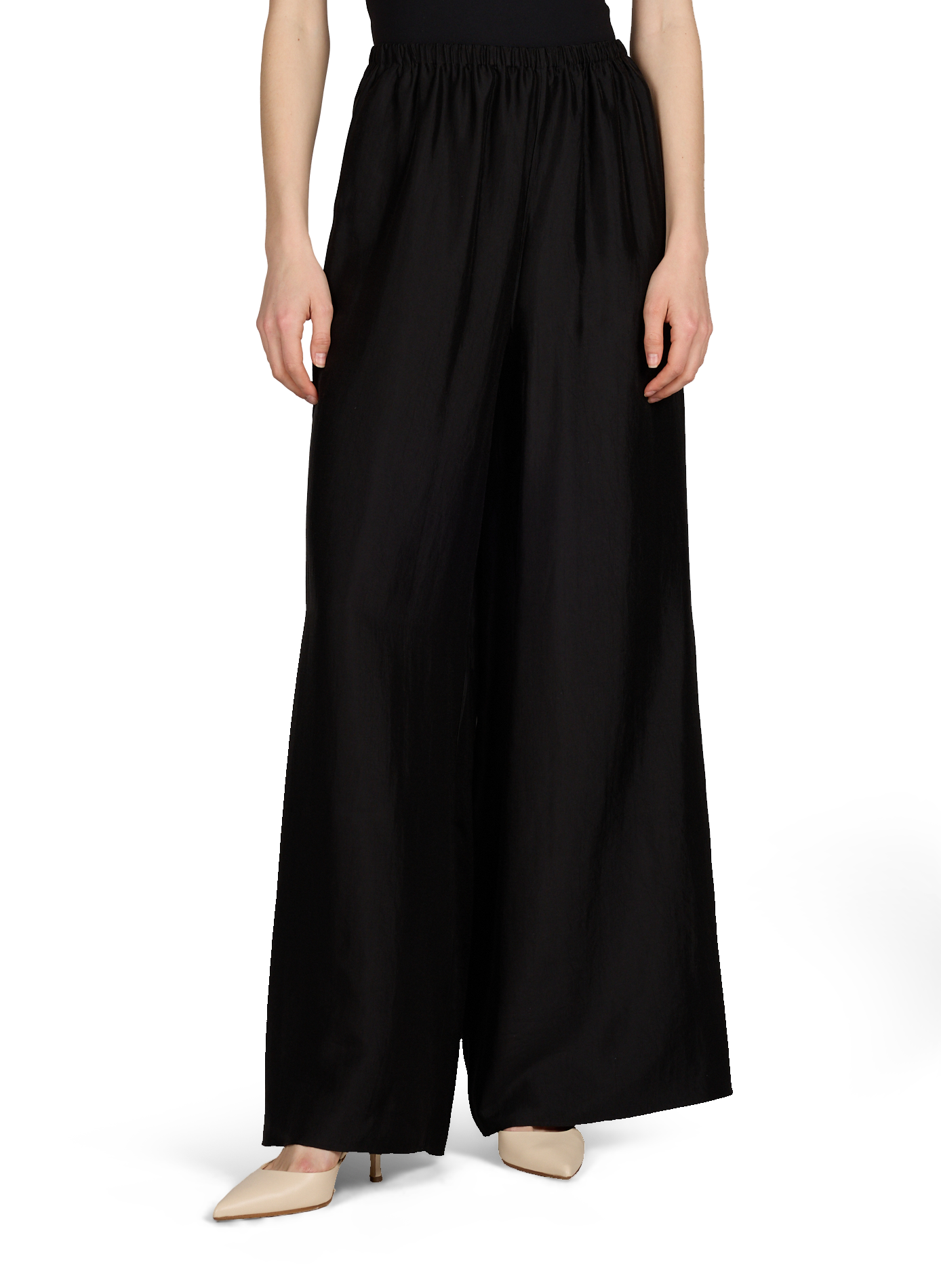 Satinschlaghose VIKTORIA CHAN Schwarz