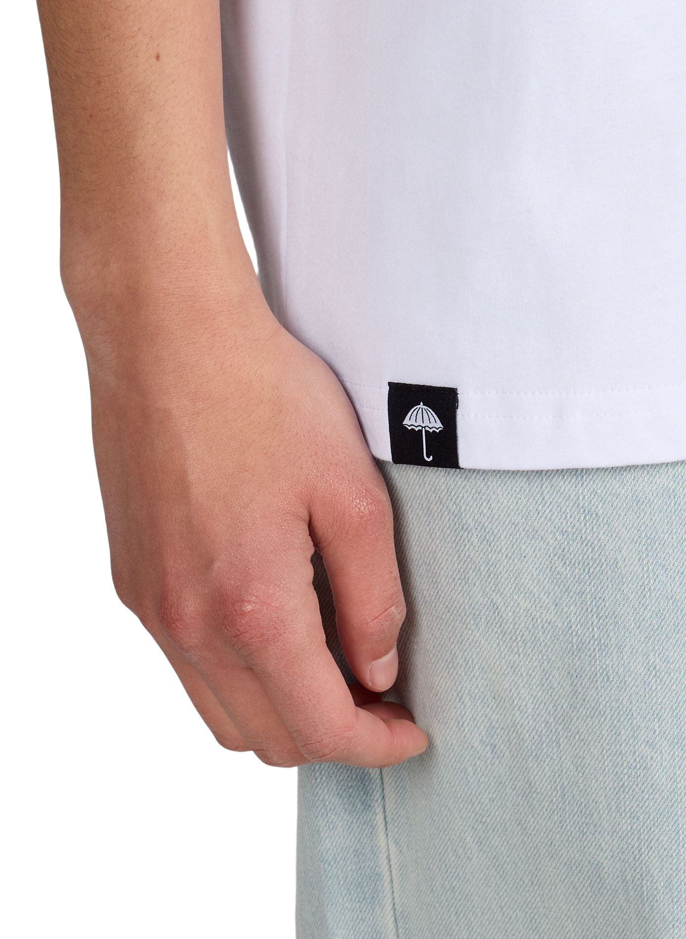 Classic Cotton T-Shirt HELAS CAPS White