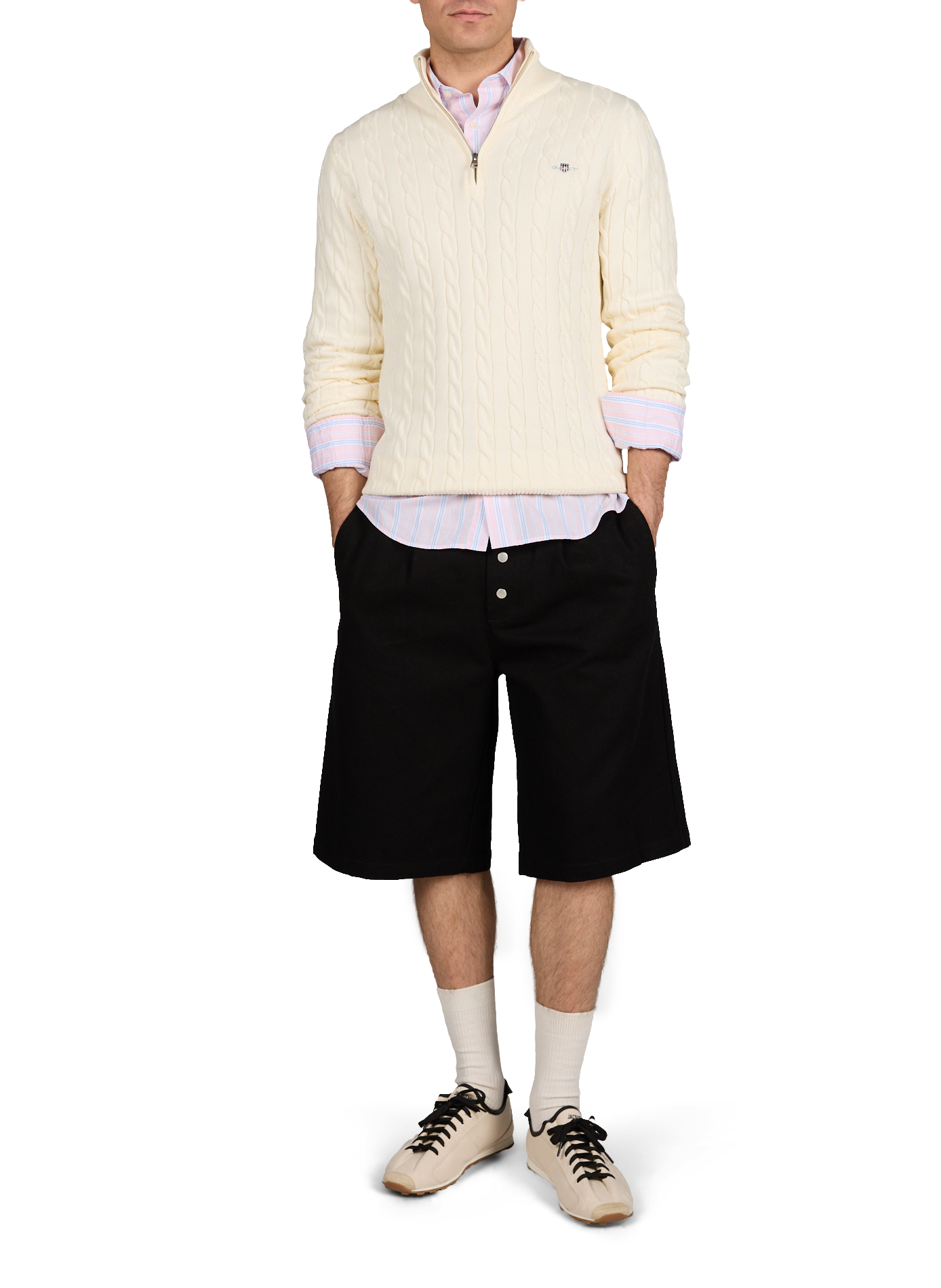 Pull en coton GANT Beige