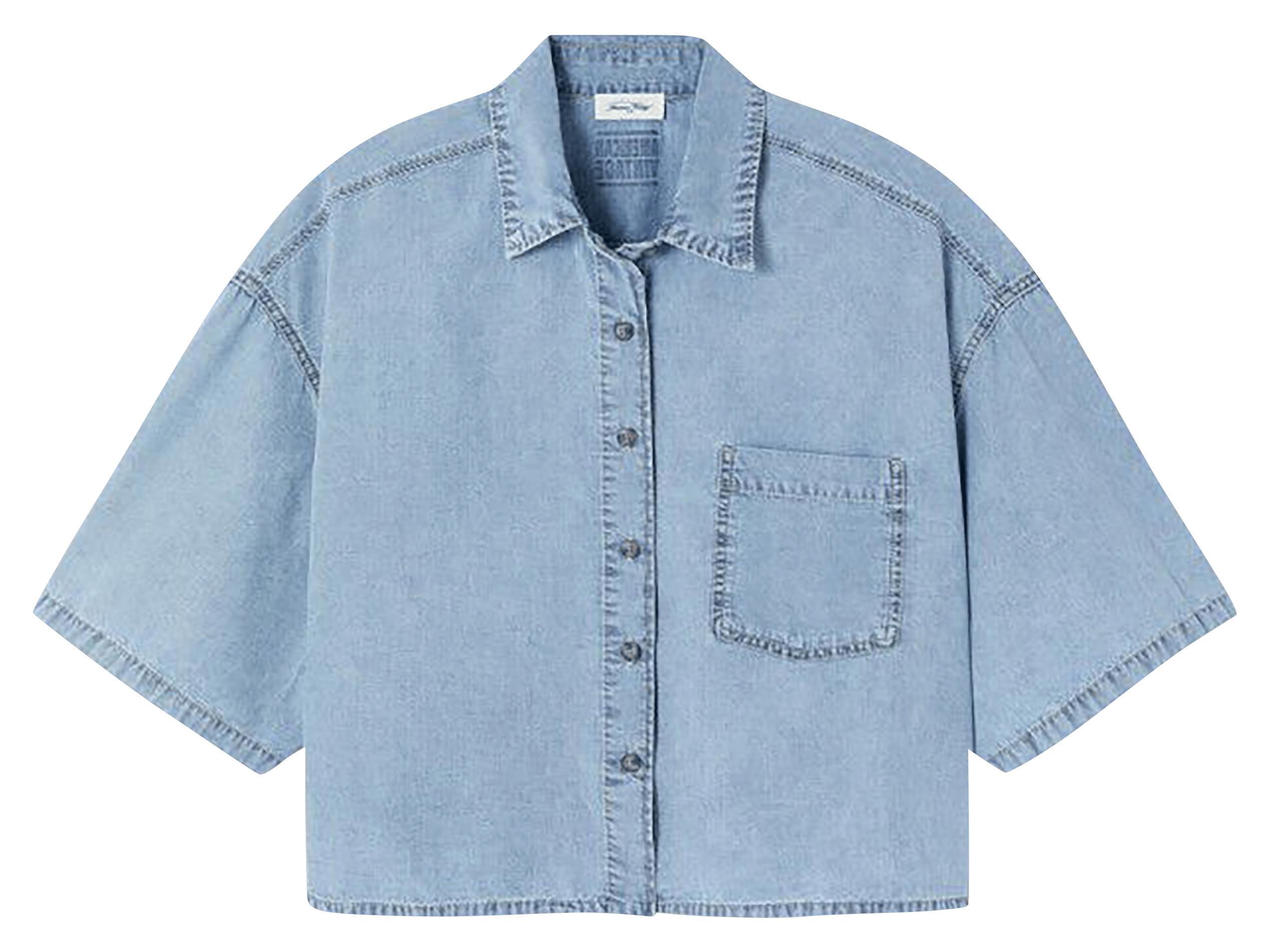 Chemise ample en coton paybou AMERICAN VINTAGE Bleu