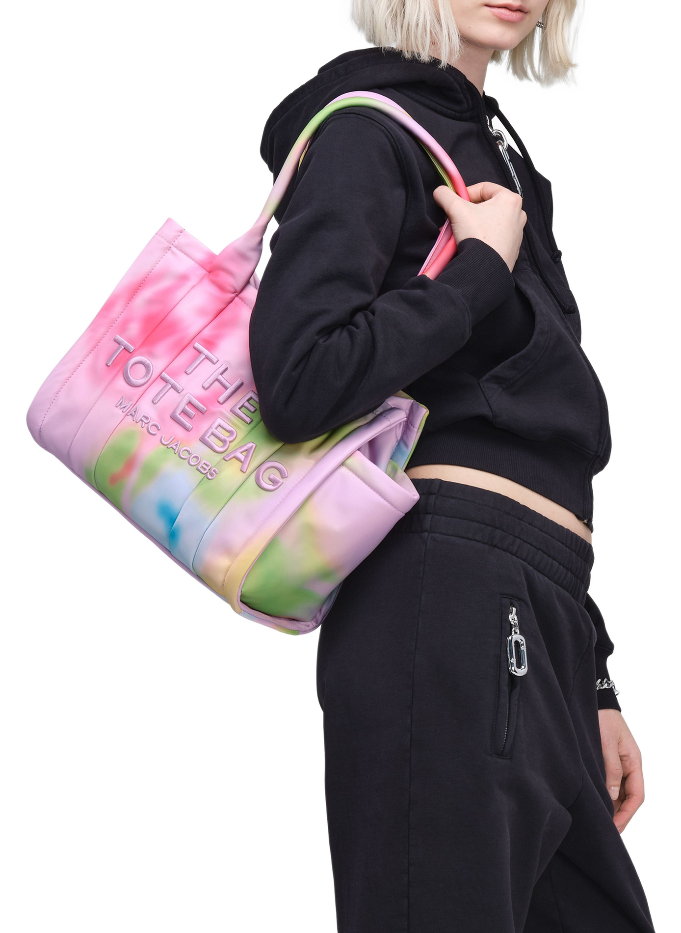 Bag The Blurred Floral Medium Puffy Tote Bag MARC JACOBS Multicolour