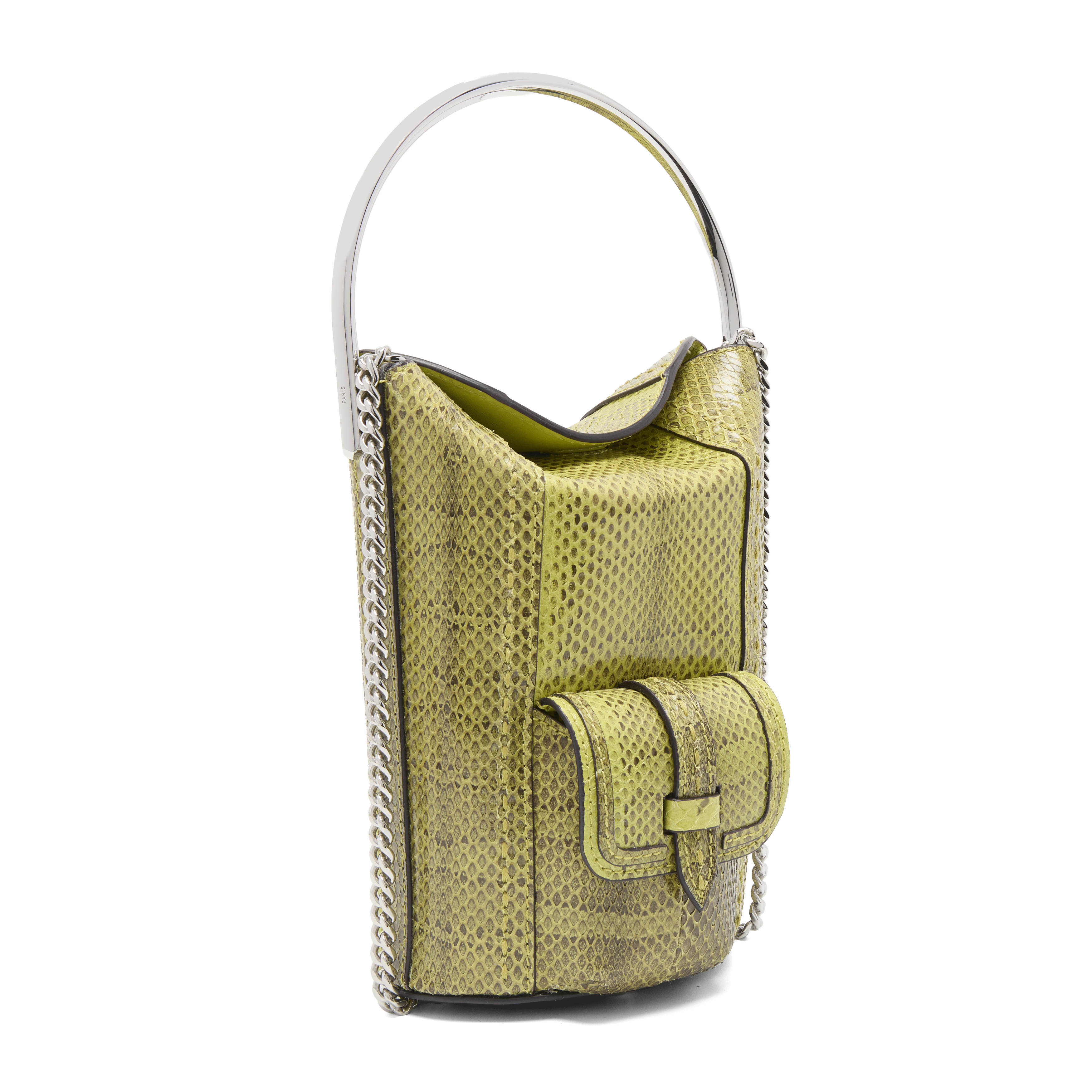 Sac seau premier flirt de lancel en ayers & cuir de vachette lisse LANCEL Vert