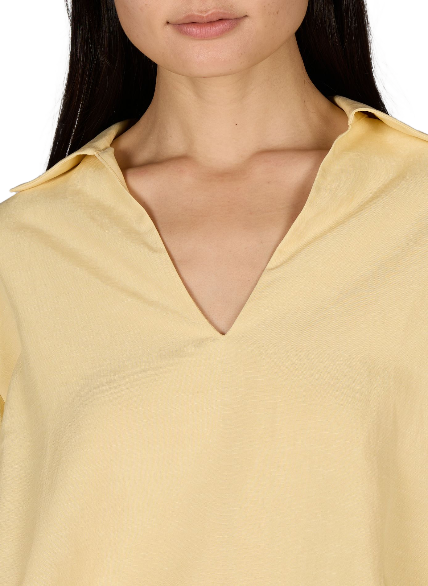 SADAPHNE plain fluid shirt | Yellow SAMSOE SAMSOE Women