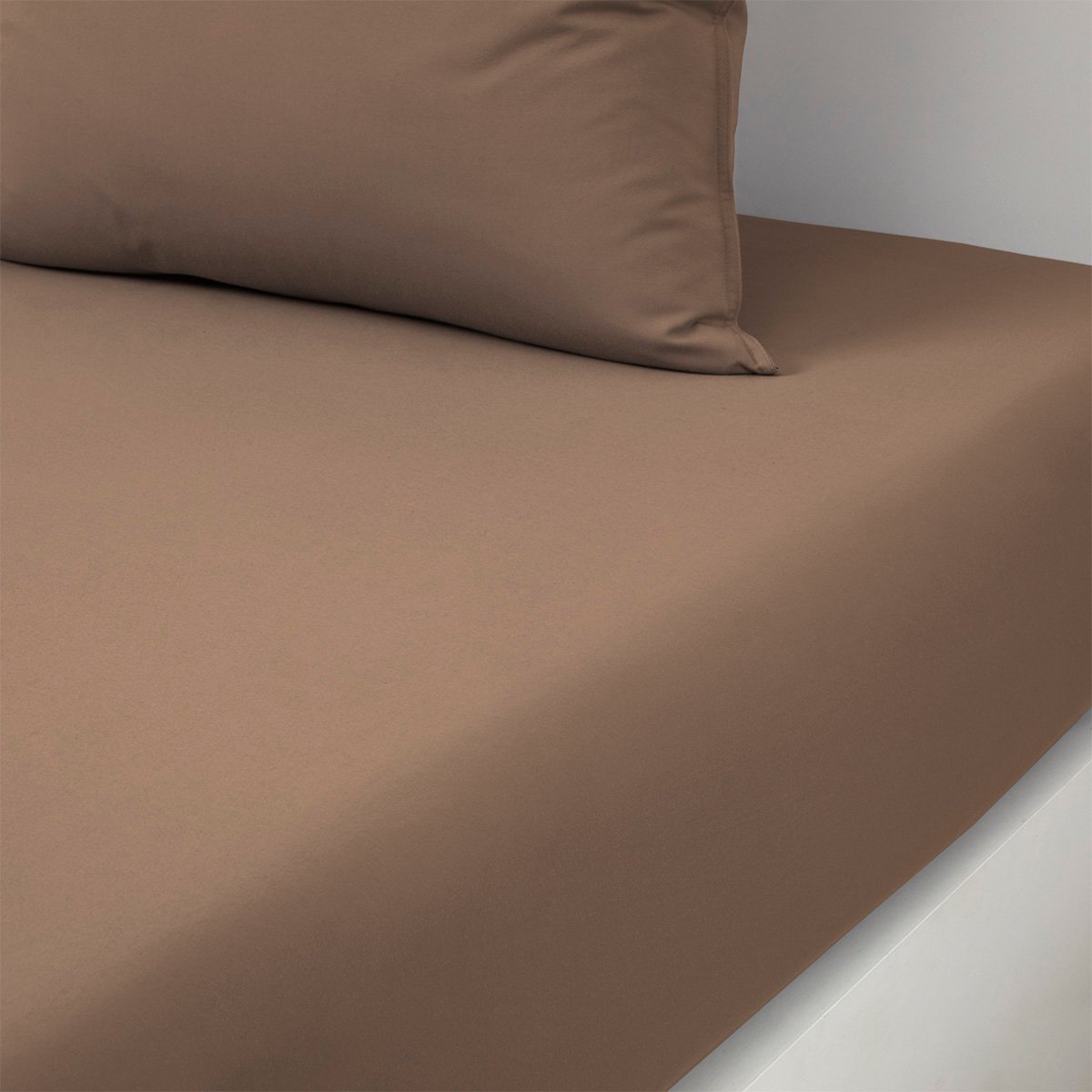 Drap housse en coton, beboss BOSS HOME Marron