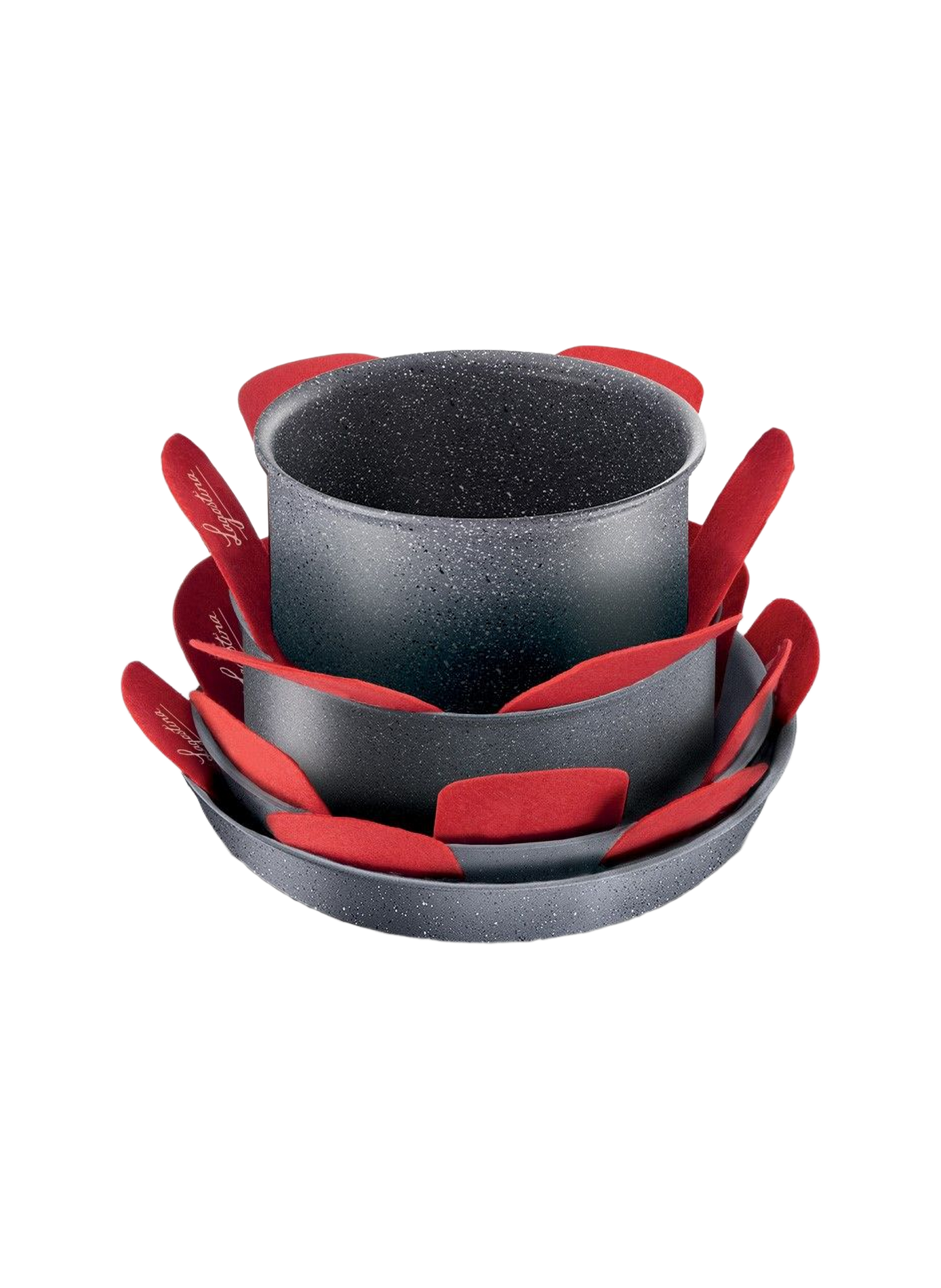 Set aus 4 Schutzfilzen LAGOSTINA Rot