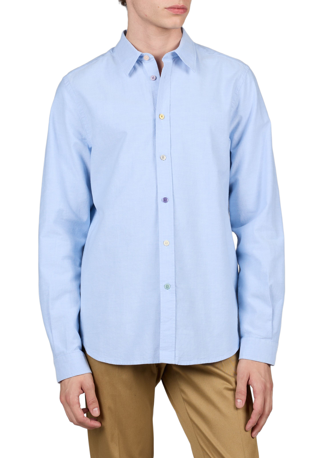 Straight cotton shirt PAUL SMITH Blue