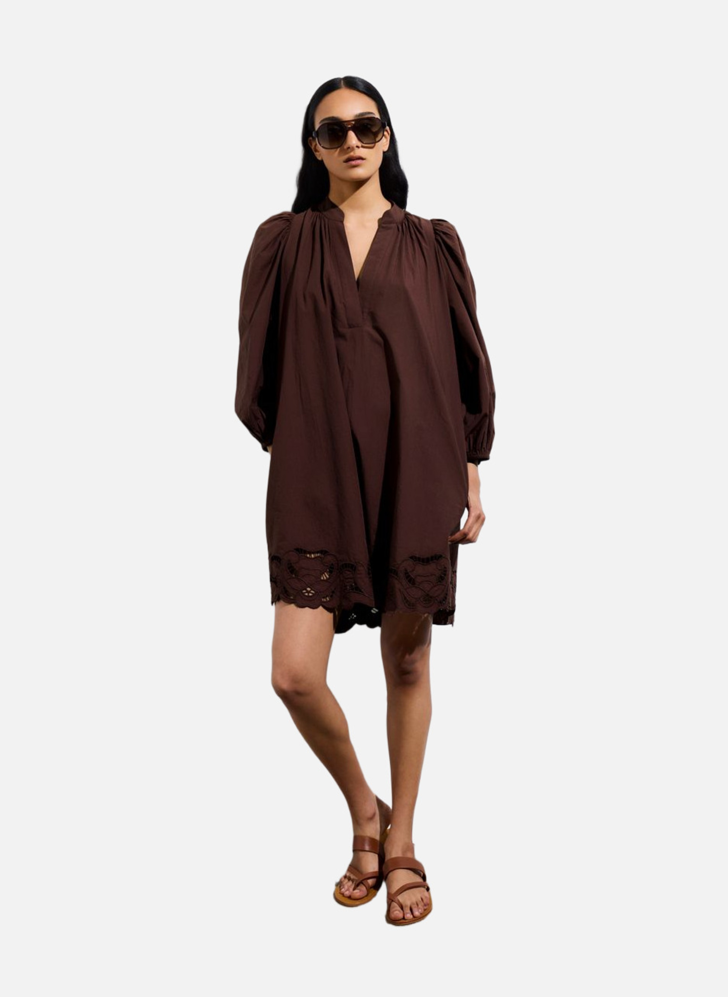 Robe hamanda VANESSA BRUNO Marron