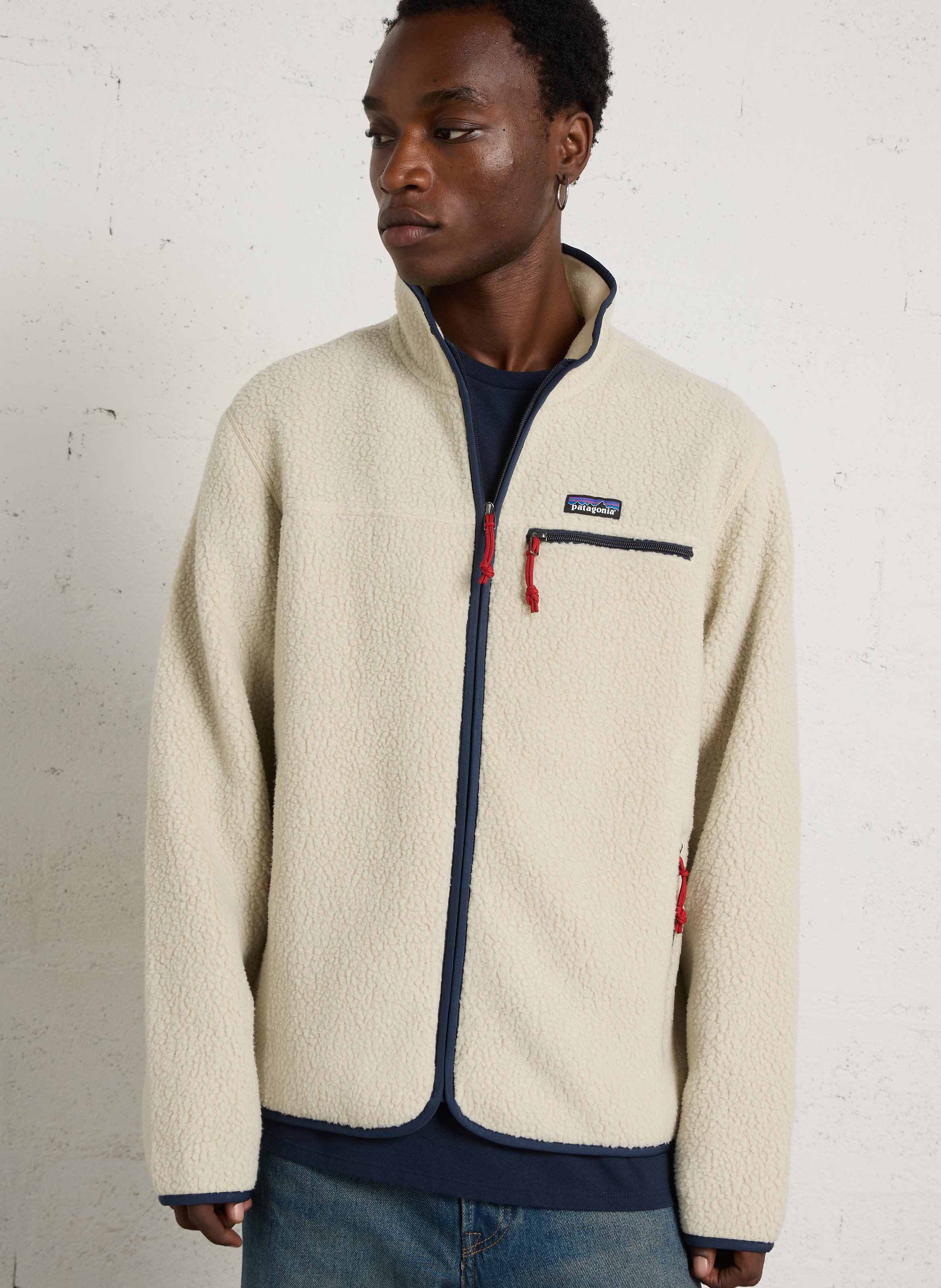 Oversized polar fleece met opstaande kraag PATAGONIA Beige