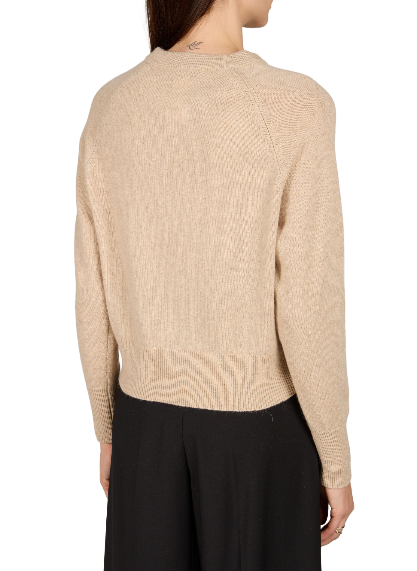 Weiter V-Ausschnitt-Pullover aus Kaschmir. MAX MARA WEEK END Beige