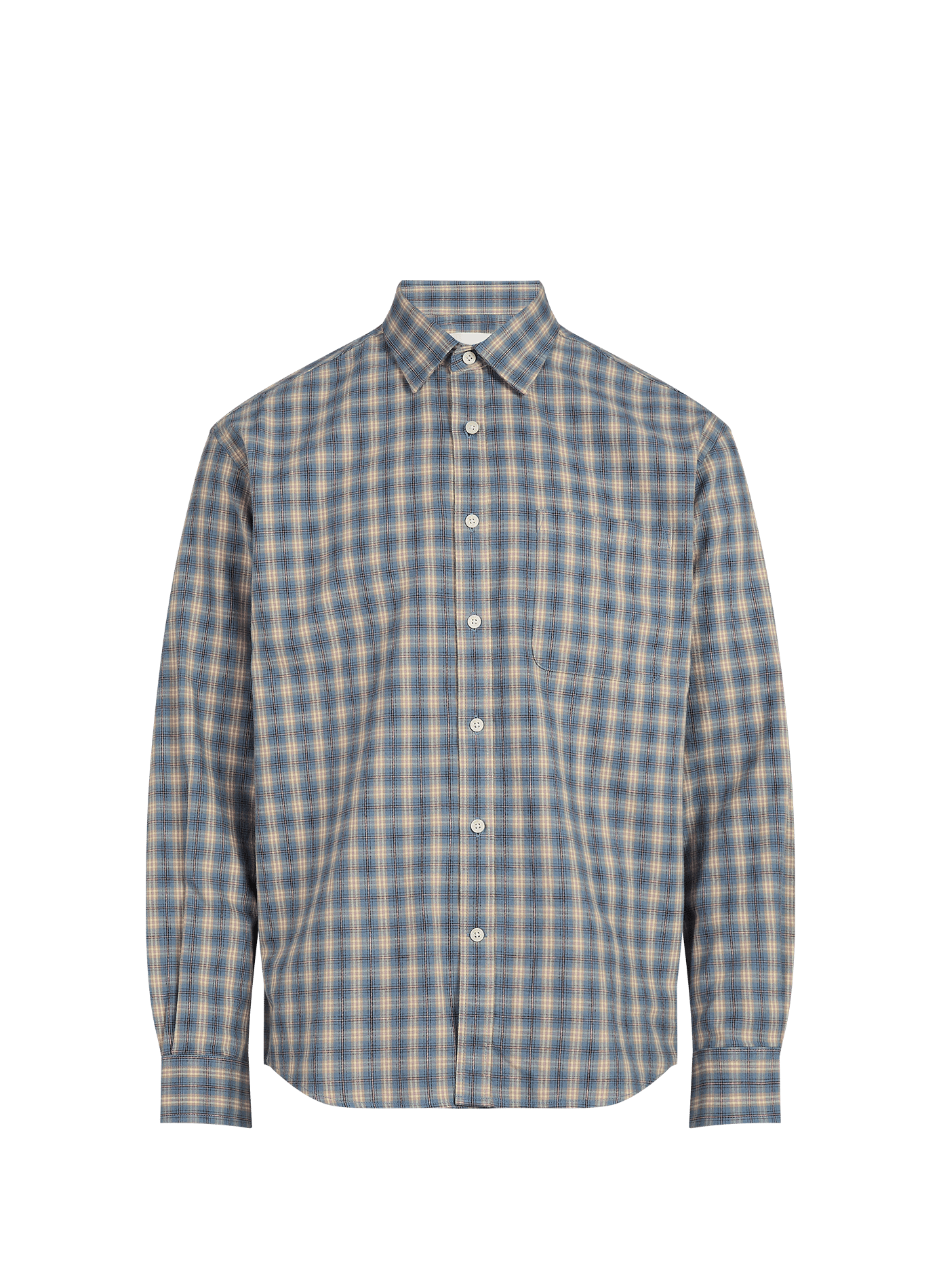 Cotton check shirt  NN.07 Blue