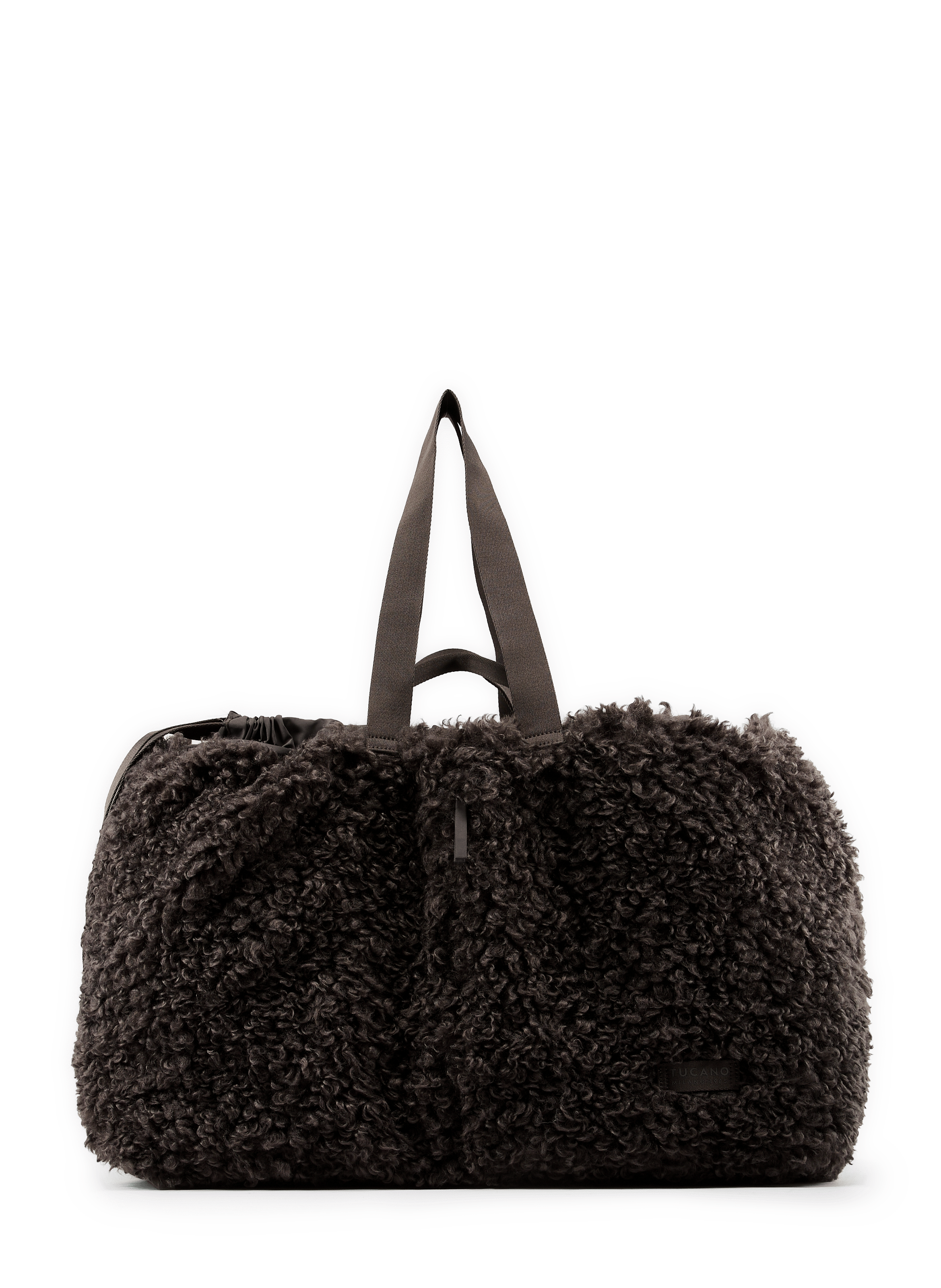 Sac week-end en fourrure effet mouton TUCANO Grau