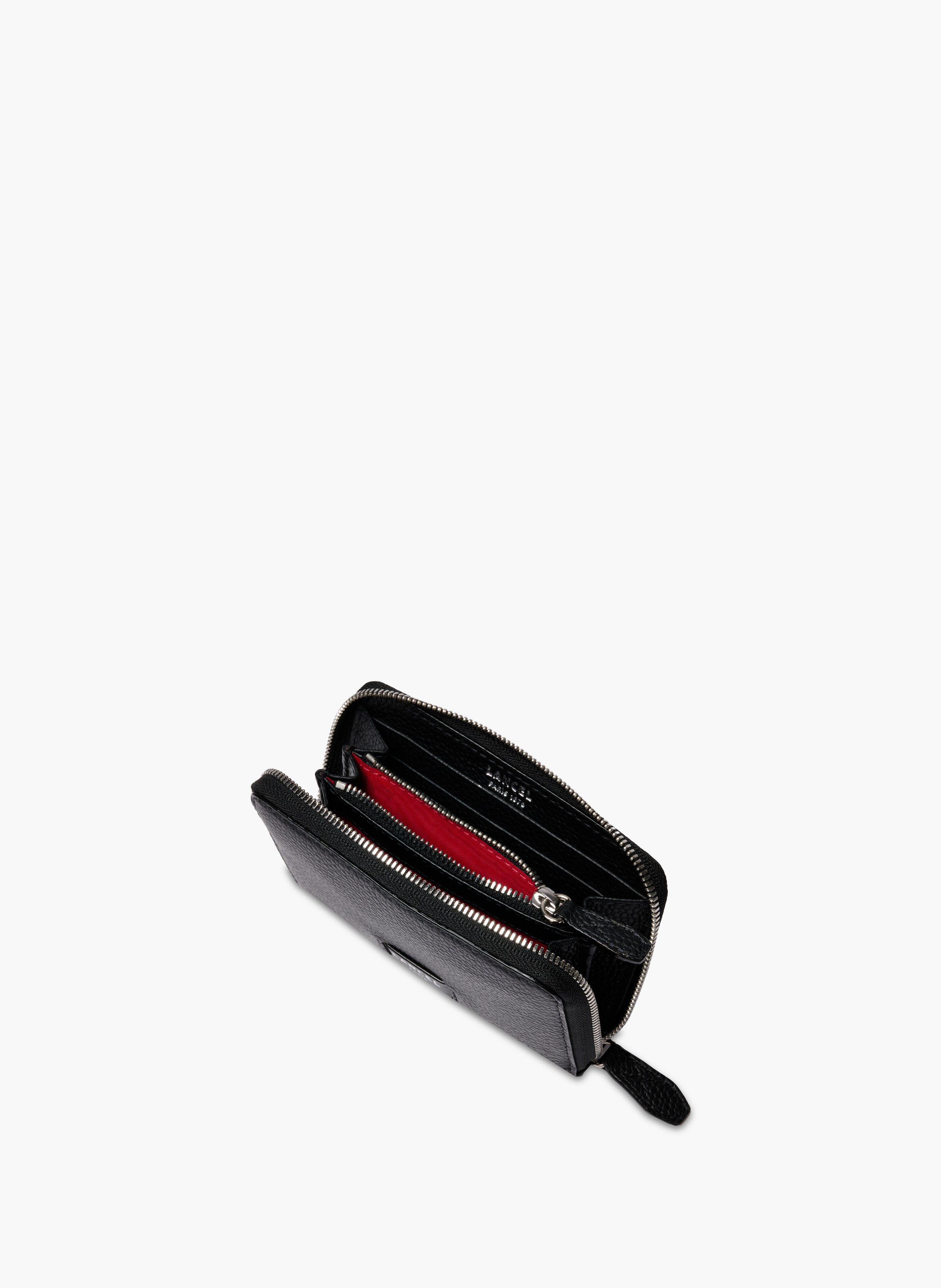 Portefeuille zippé ninon de lancel en cuir LANCEL Noir