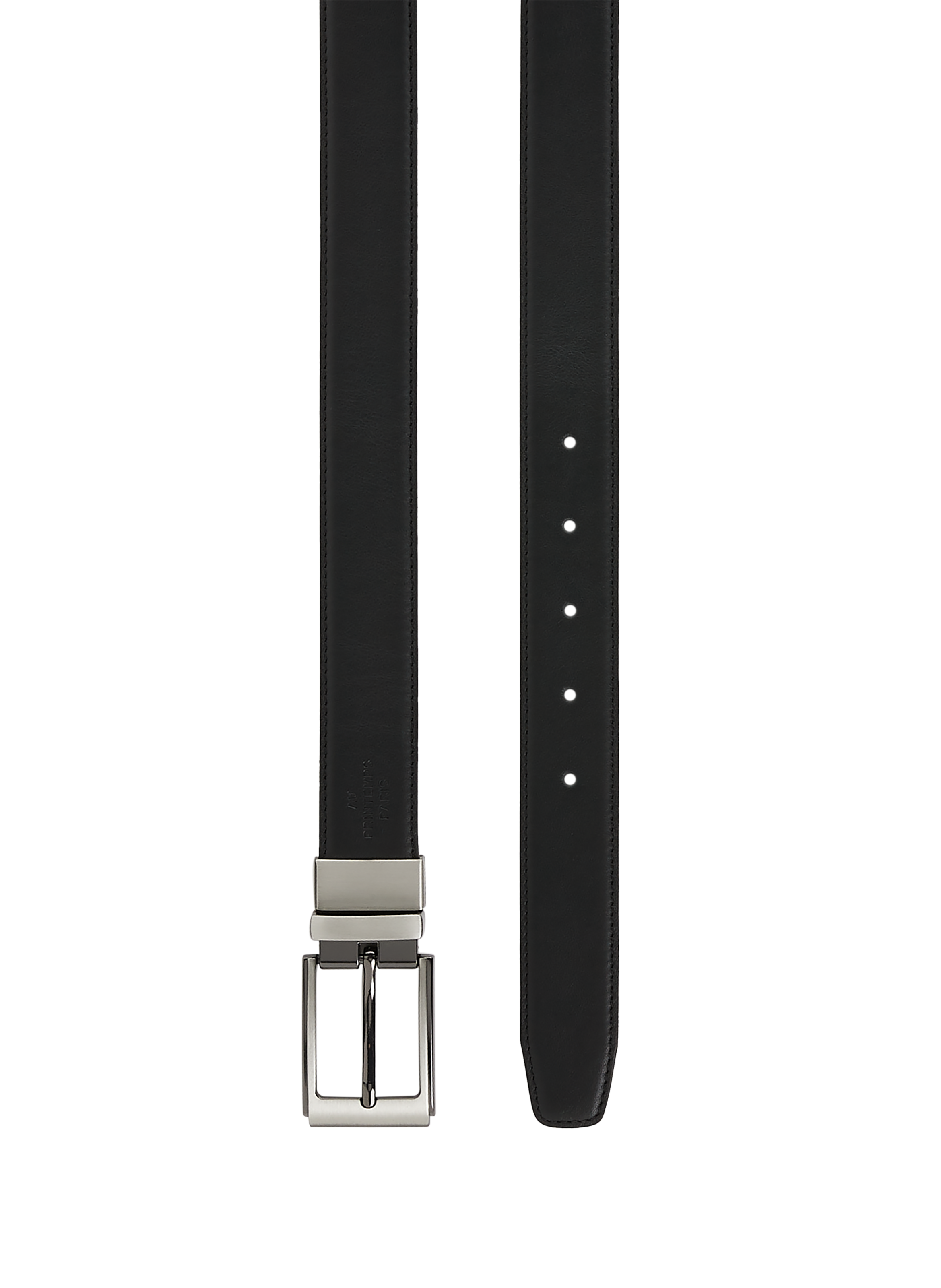 Reversible leather belt AU PRINTEMPS PARIS Blue