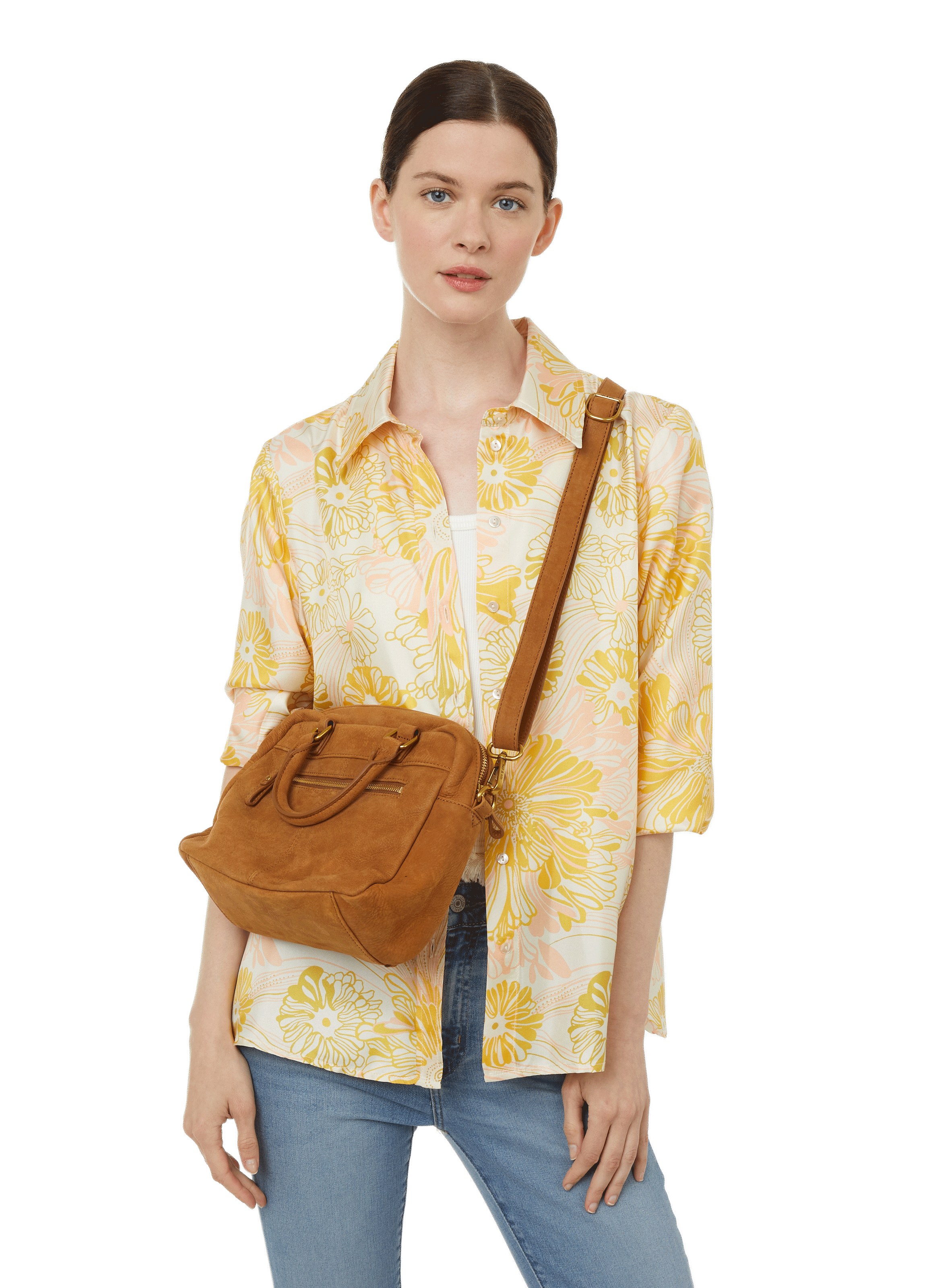 Mini sac à main Macy en cuir NAT &amp; NIN Marron