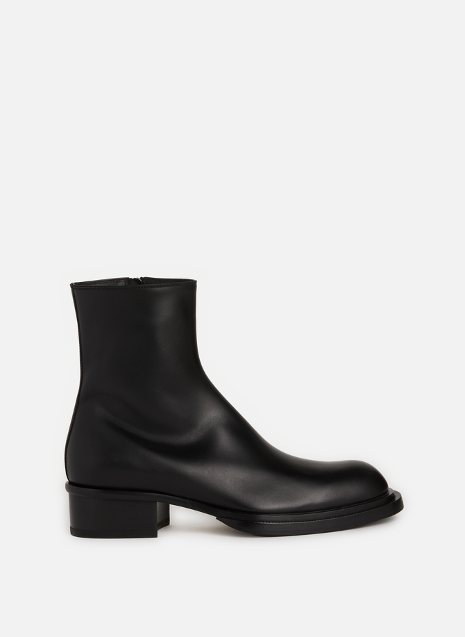 ALEXANDER MCQUEEN leather ankle boots