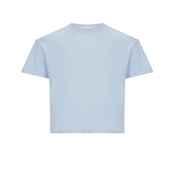 Calvin Klein Cotton T-shirt In Blue