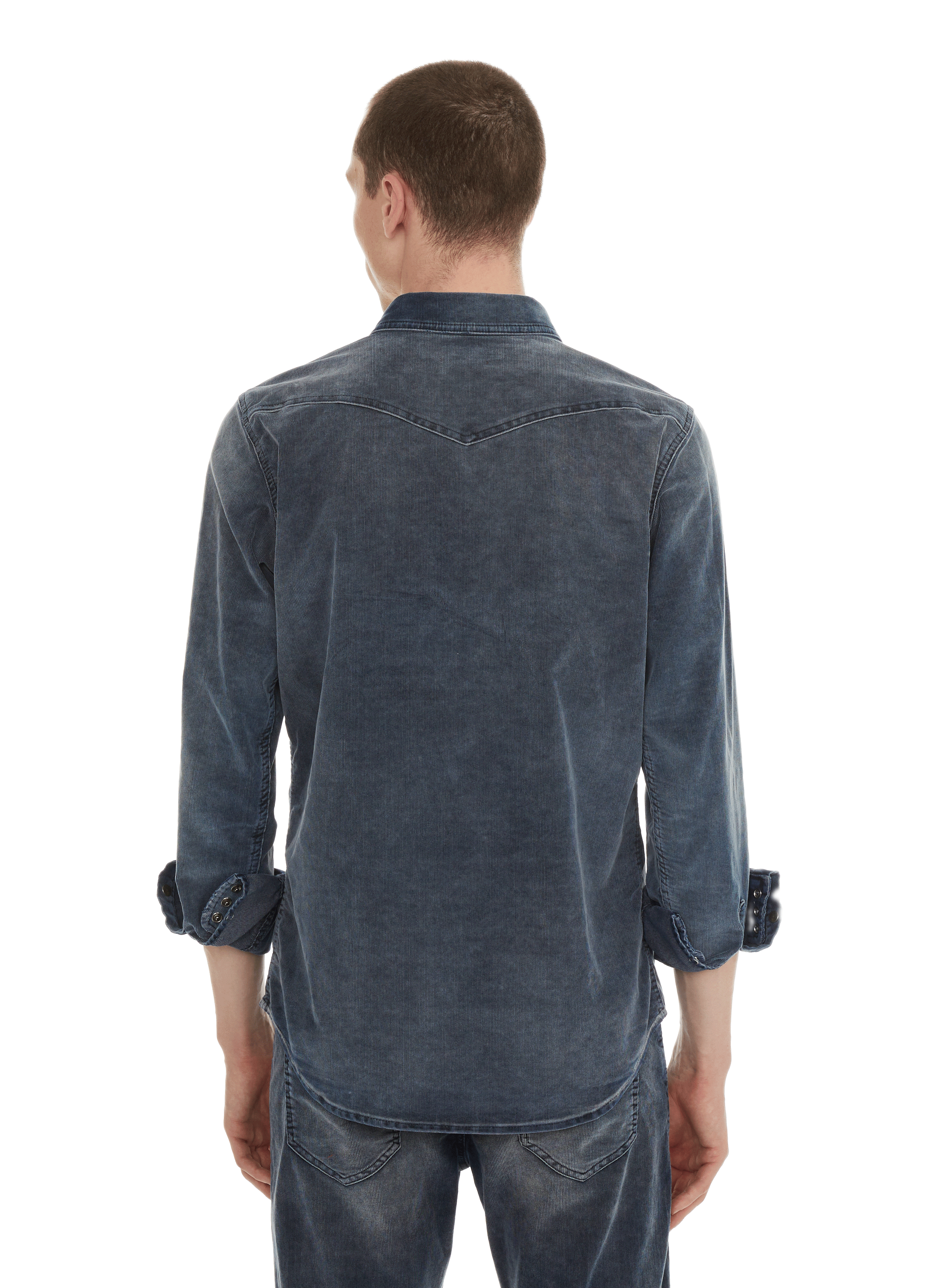 Chemise en velours côtelé DIESEL Bleu