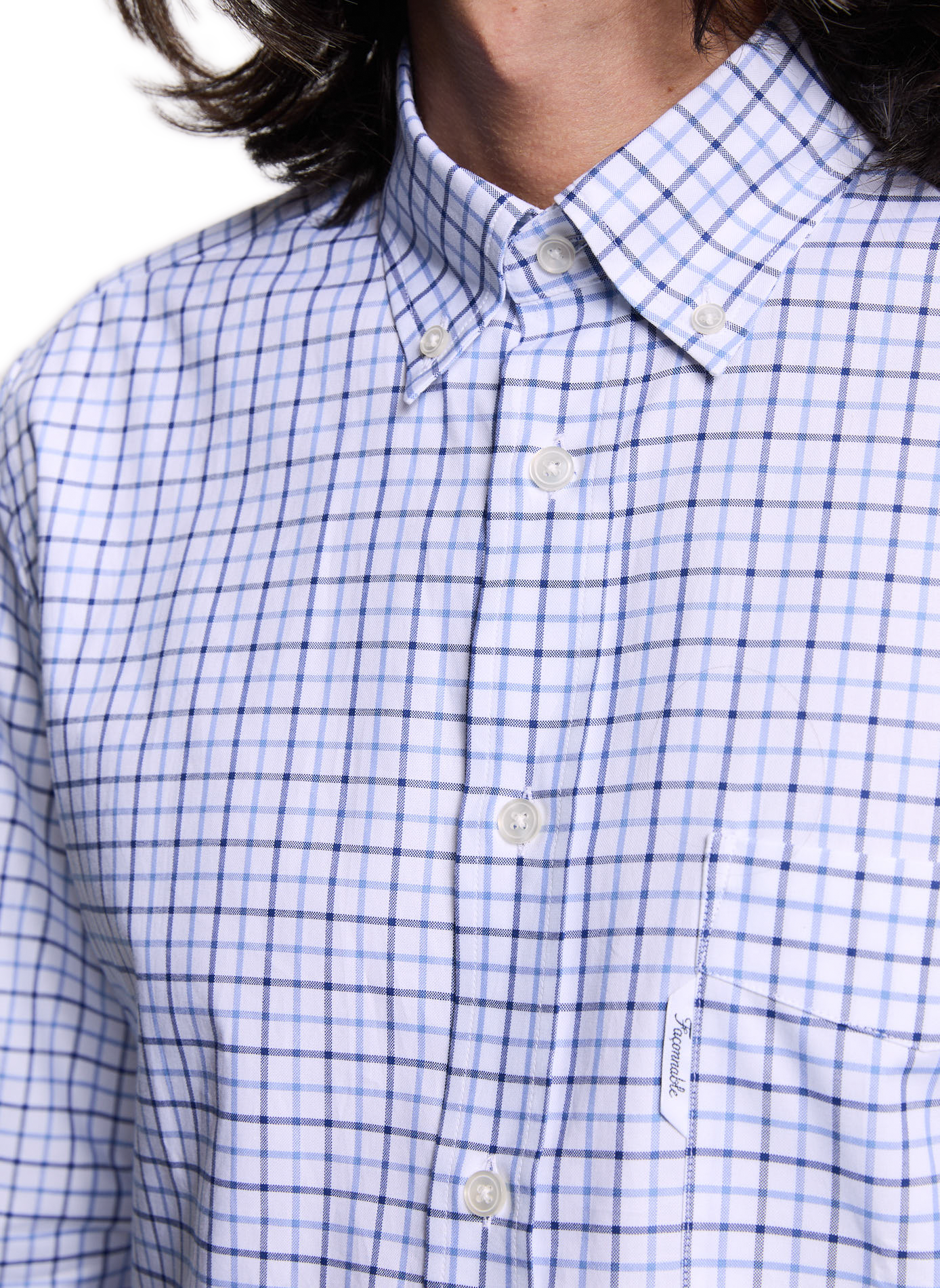 Checked shirt FACONNABLE Blue
