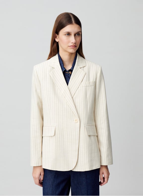 Veste de tailleur rayée Multicolore by CLAUDIE PIERLOT CLAUDIE PIERLOT Veste de tailleur rayée Multicolore