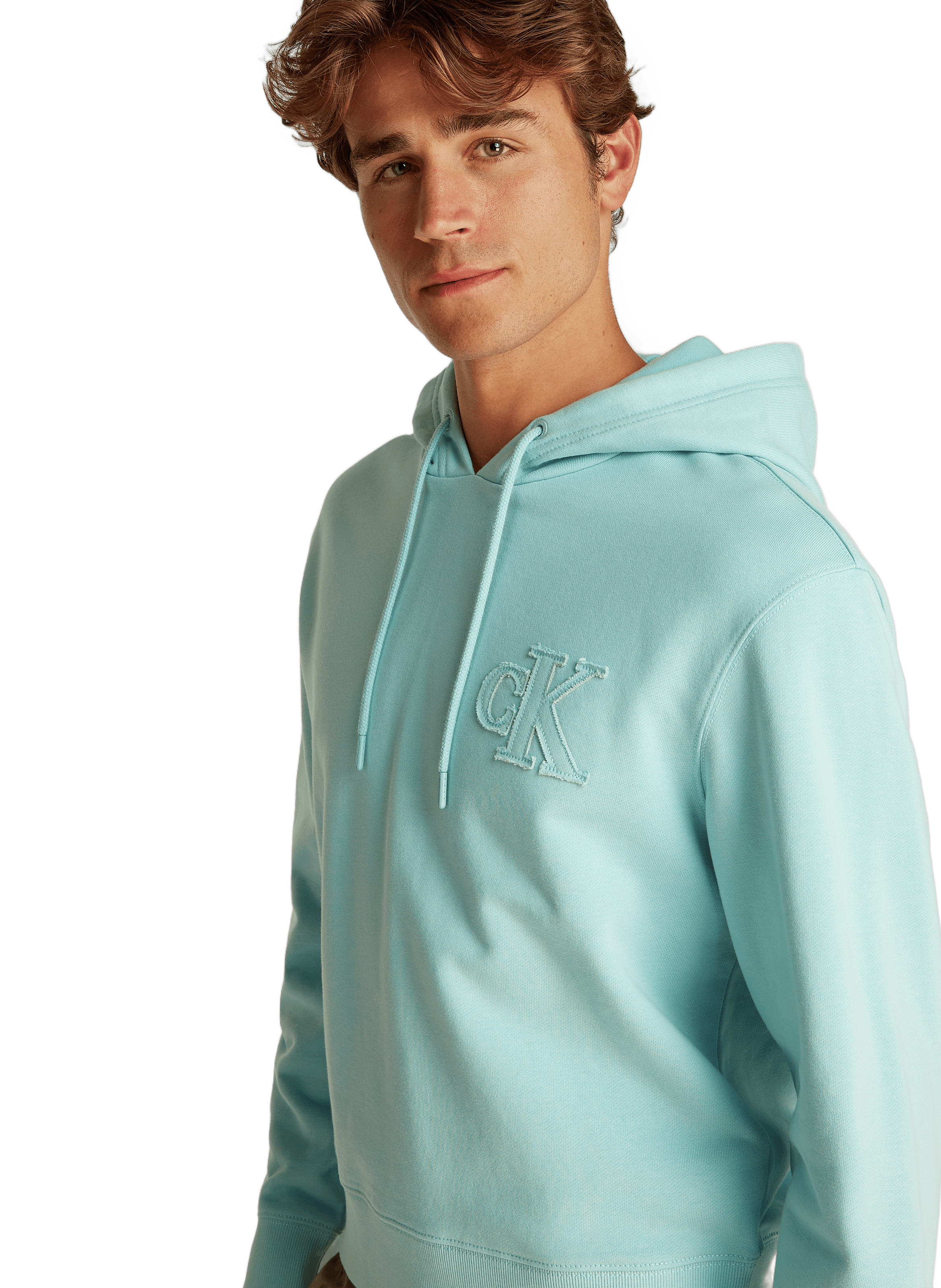 Hoodie en coton  CALVIN KLEIN Vert
