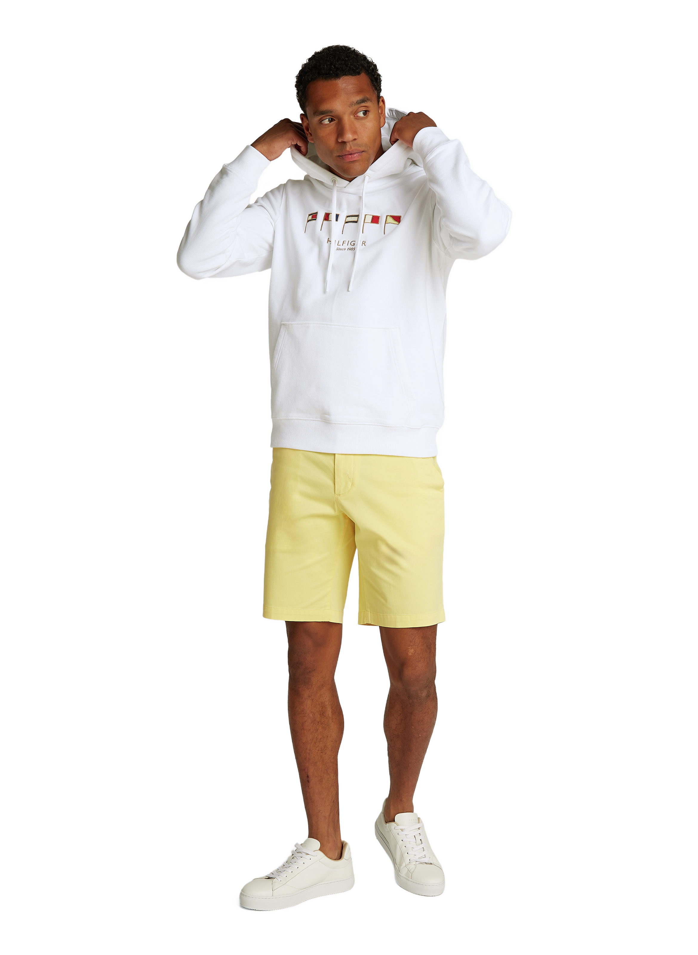 Hoodie en coton TOMMY HILFIGER Blanc