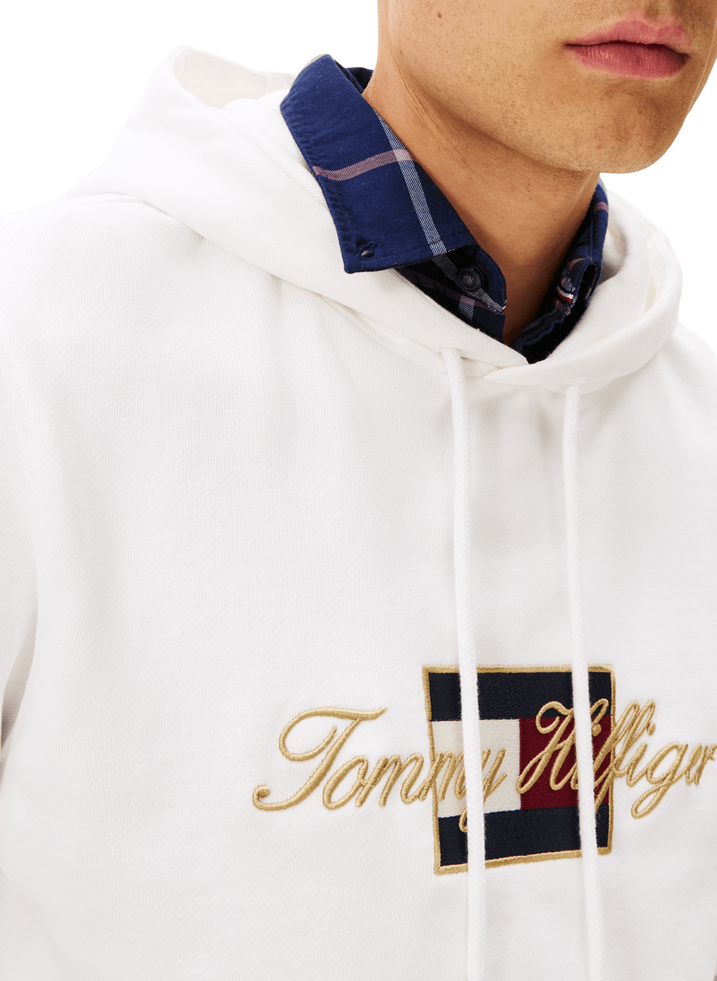 Cotton hooded sweatshirt TOMMY HILFIGER White