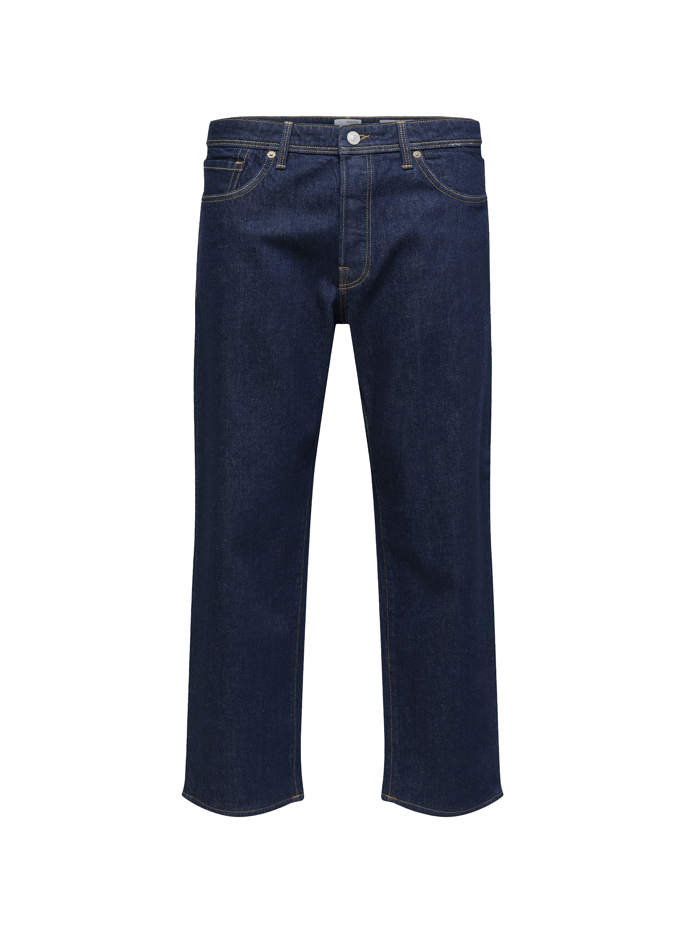 Jean large en coton biologique SELECTED Bleu