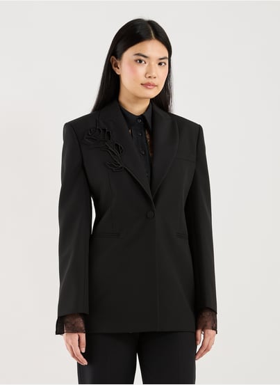 Veste col tailleur en laine vierge BLUMARINE Veste col tailleur en laine vierge BLUMARINE