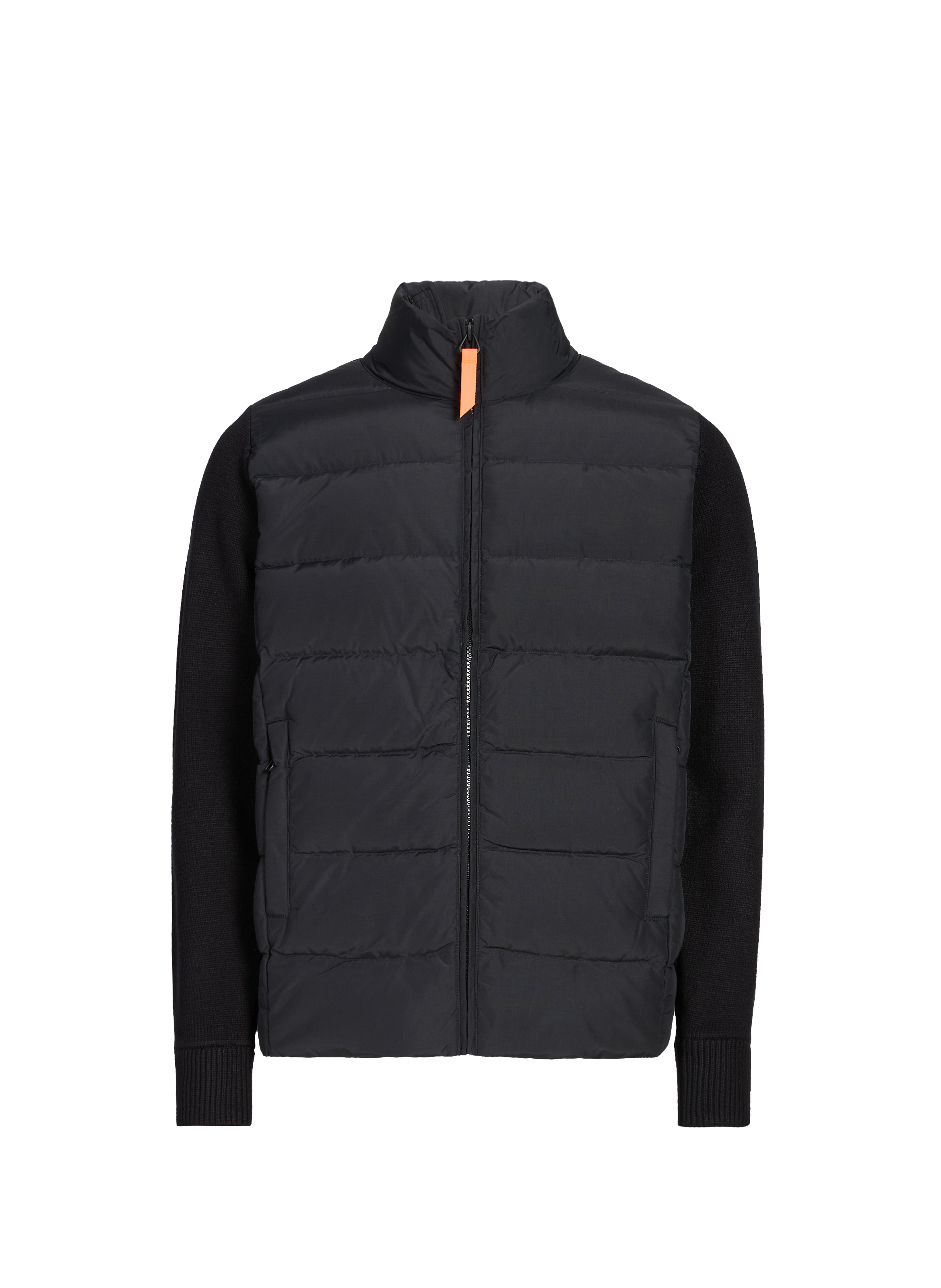 GERTRUDE ET GASTON Two-material high neck jacket Black