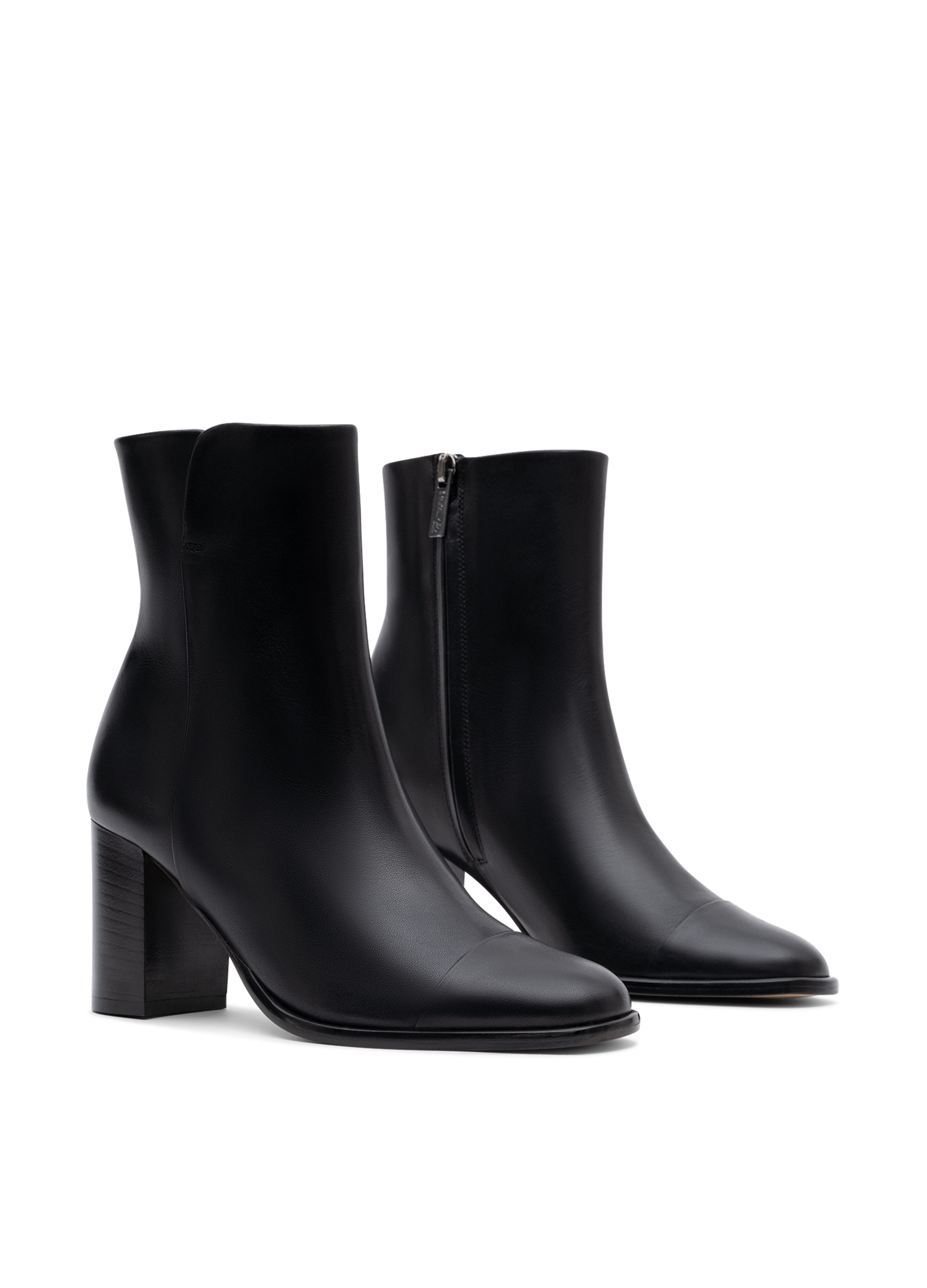 Bottines rimini en veau lisse PARALLELE Noir