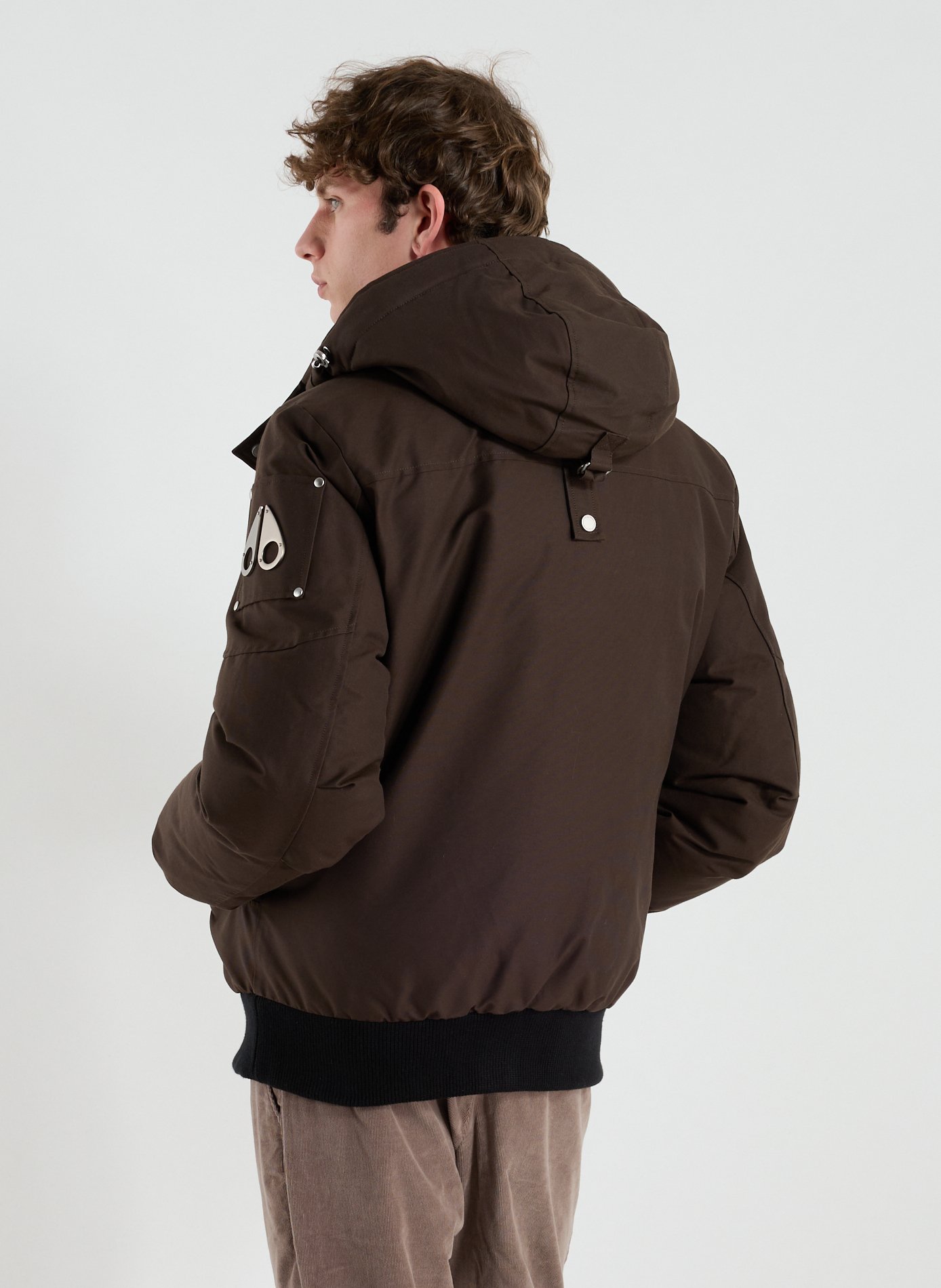Straight hooded parka in Original Ballistic MOOSE KNUCKLES Brown