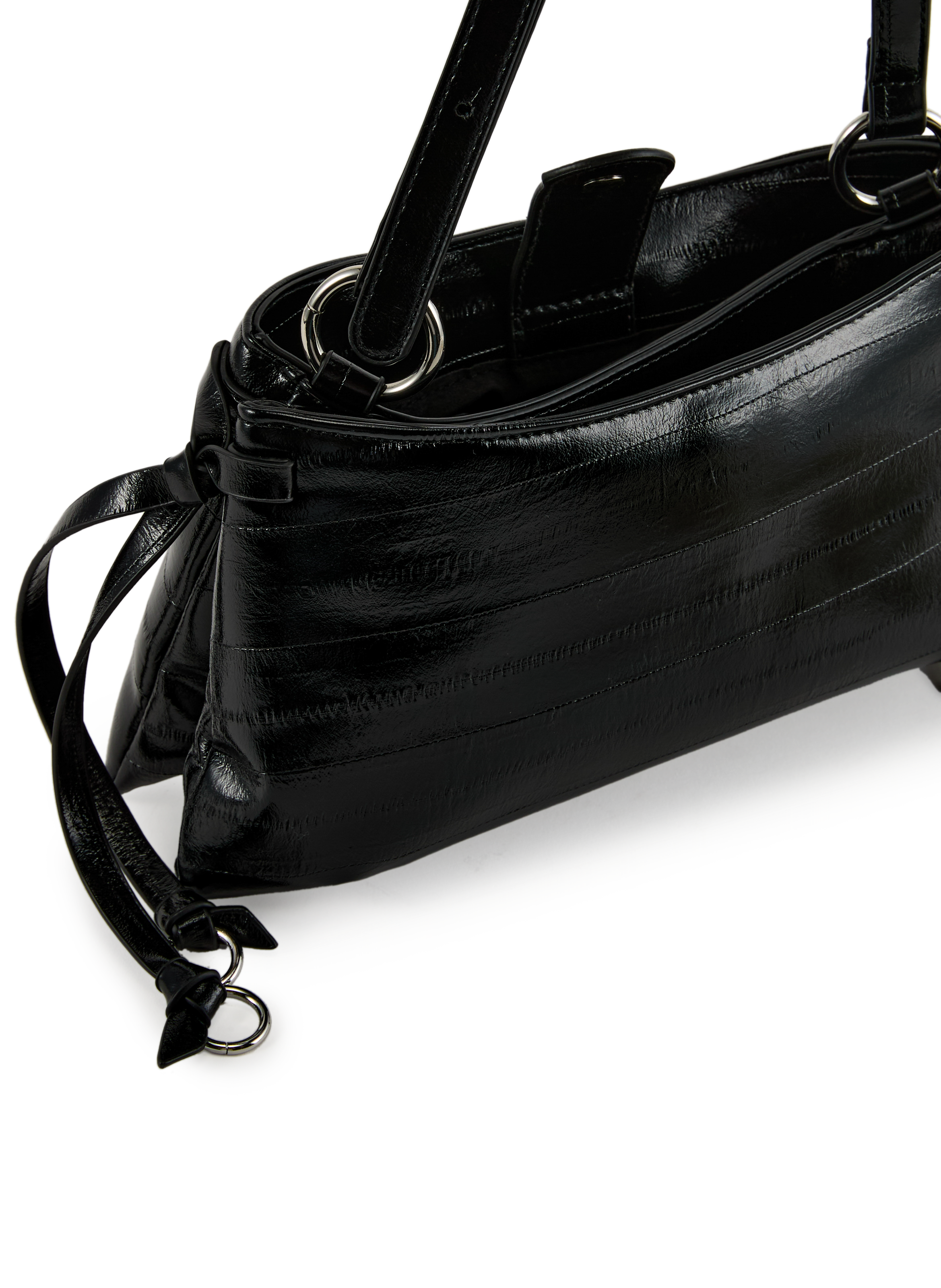 Sac bandoulière uni TOPSHOP Noir