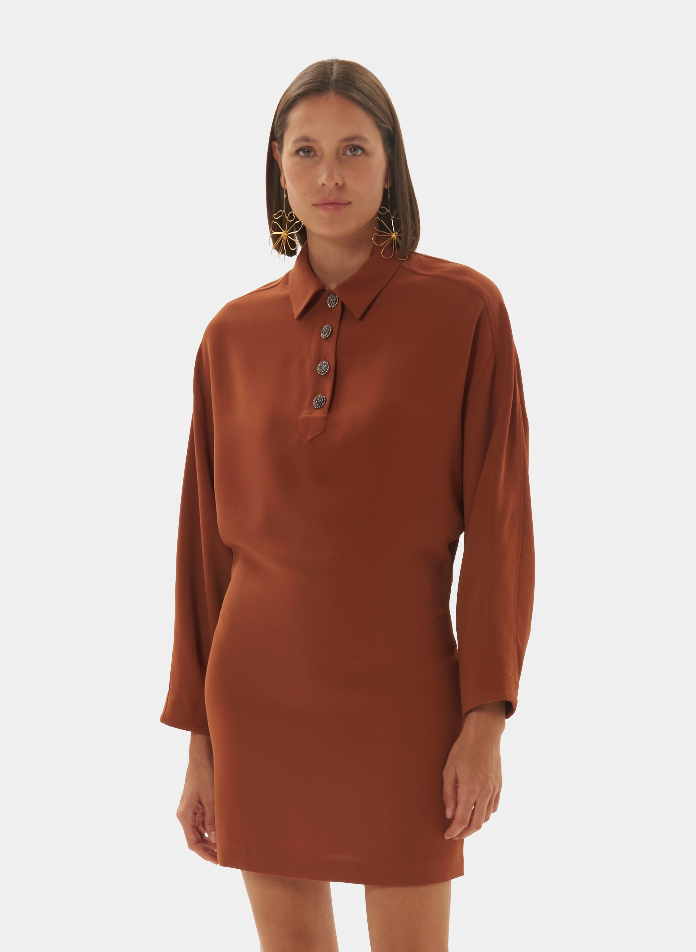 Robe reva TARA JARMON Marron