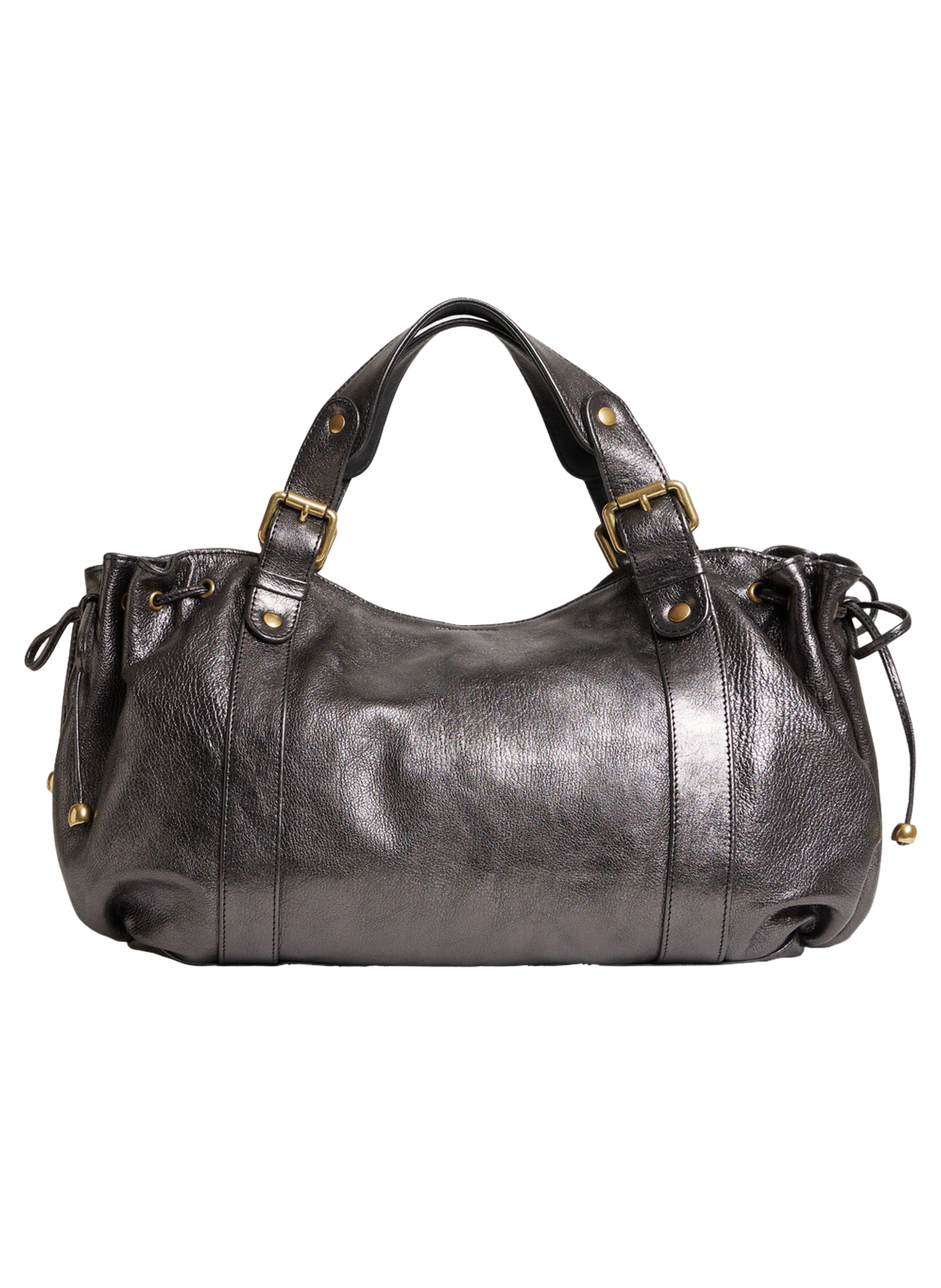 GERARD DAREL Sac à main en cuir métallique - 24h Gris