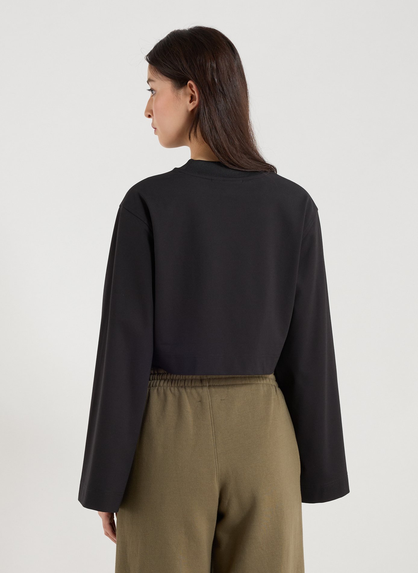 Short-sleeve Ava long-sleeve T-shirt GERTRUDE ET GASTON Black