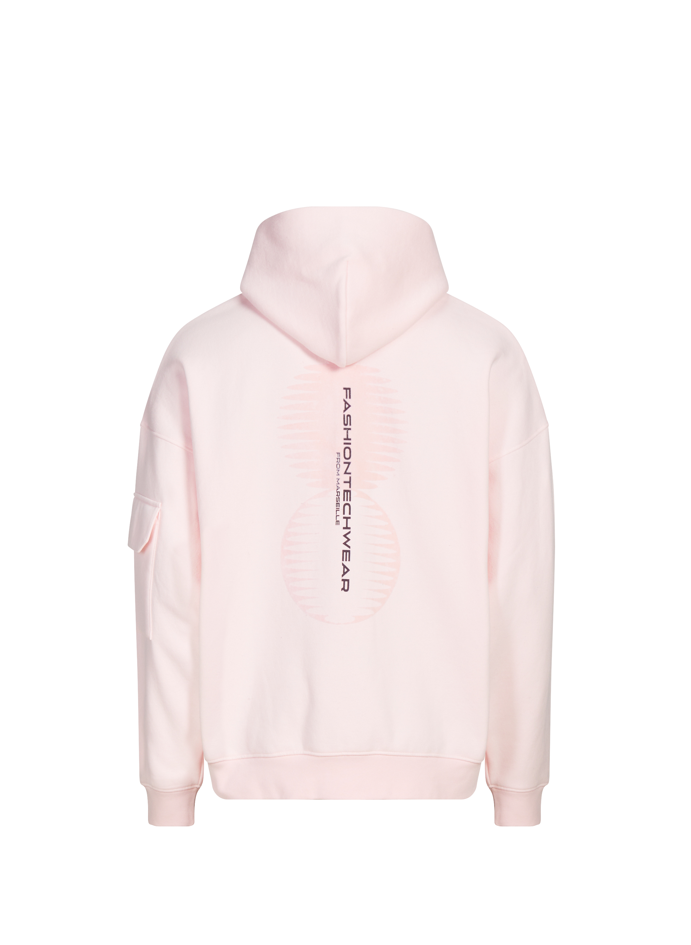 Sweat zippé à capuche en coton mélangé GERTRUDE ET GASTON Rose
