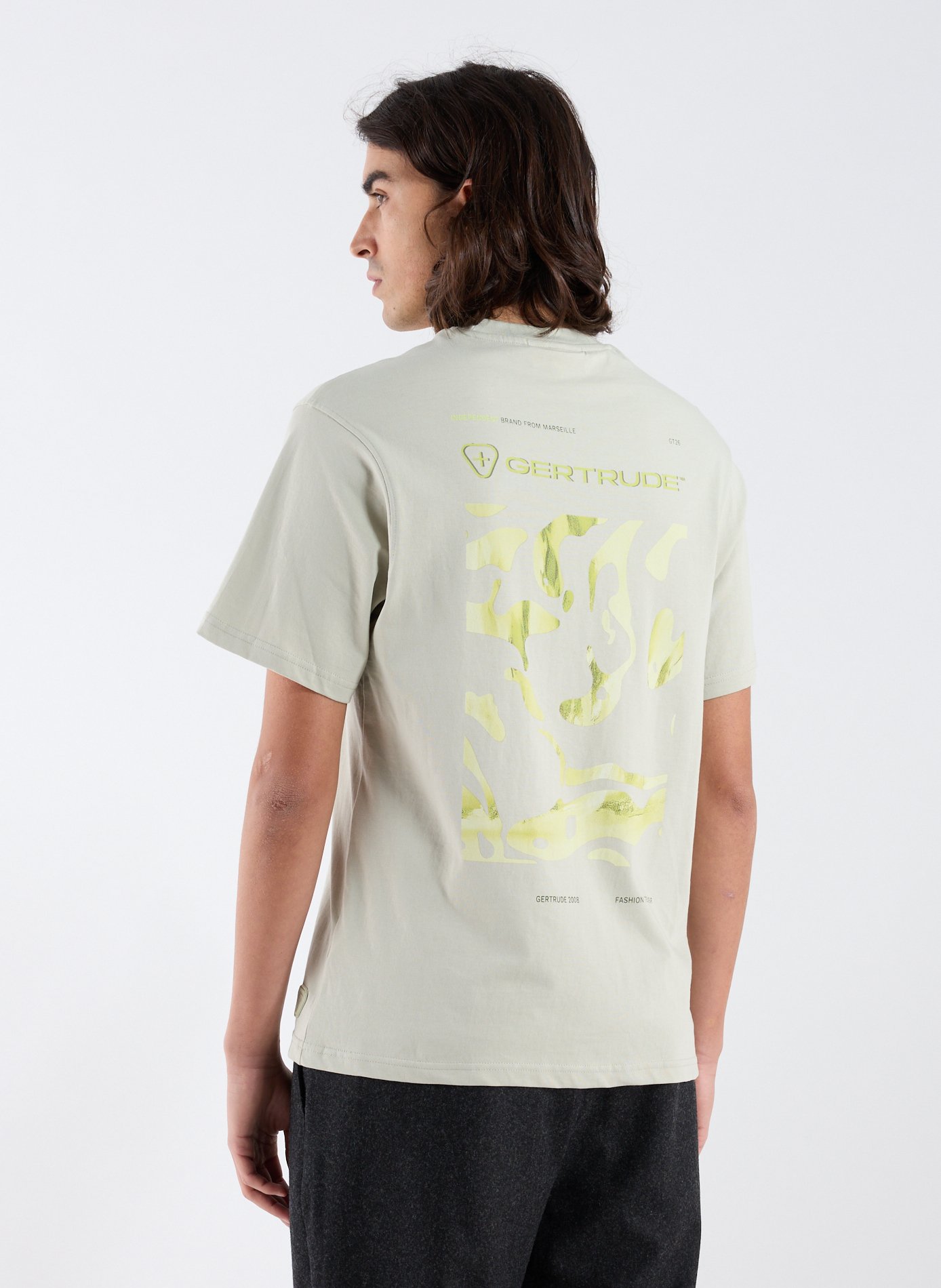 T-shirt à imprimé en coton GERTRUDE ET GASTON Vert