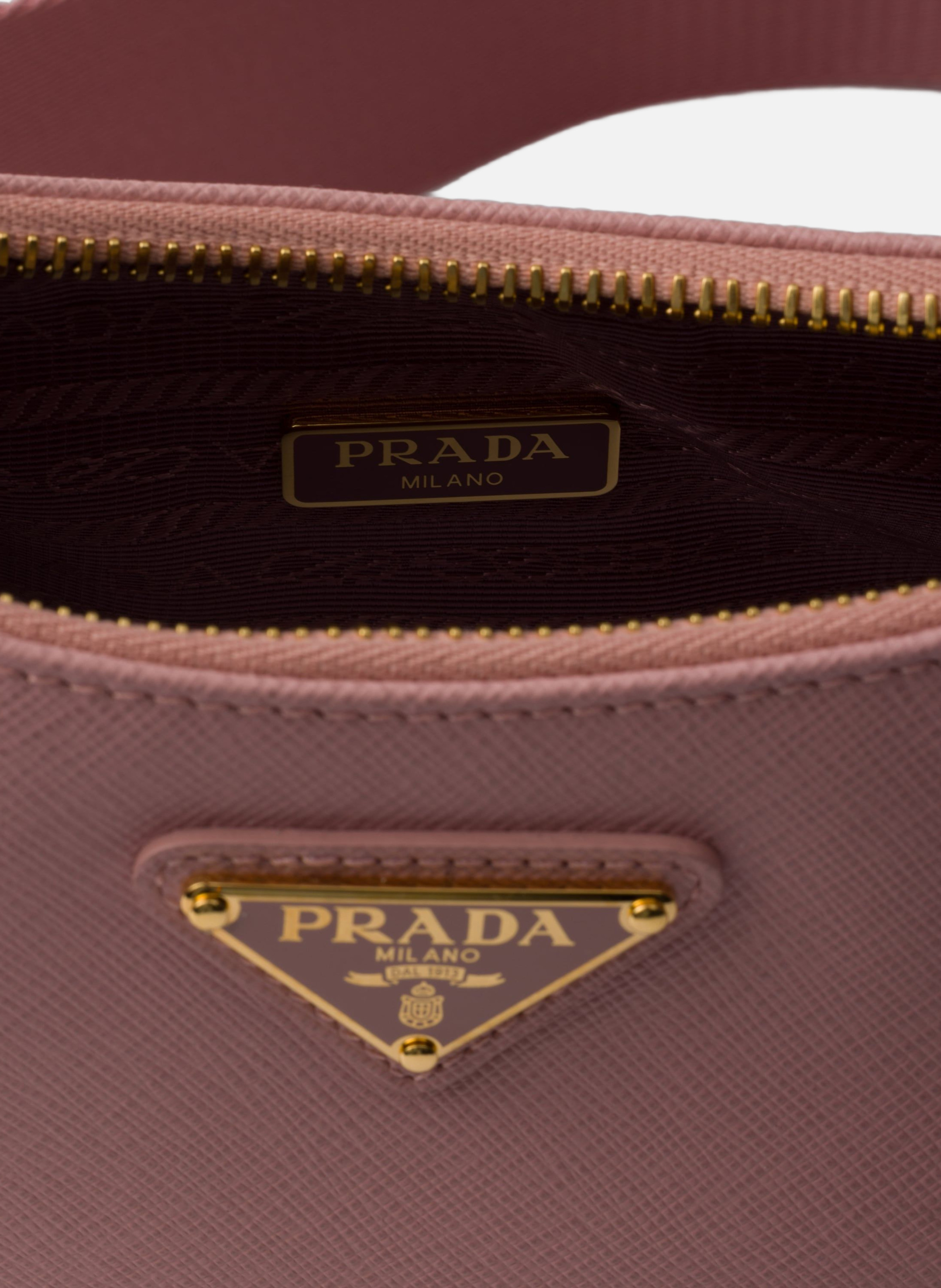 Sac prada re-edition 2005 en cuir saffiano PRADA Rose