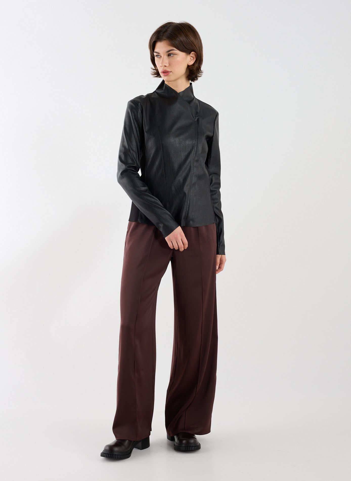 Veste asymétrique ADOLFO DOMINGUEZ Noir