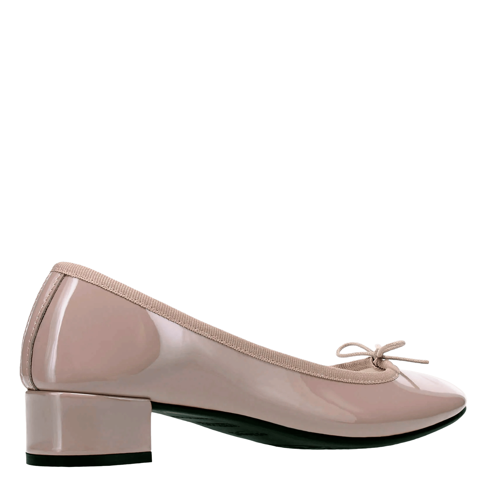 Ballerines en cuir vernis camille Beige