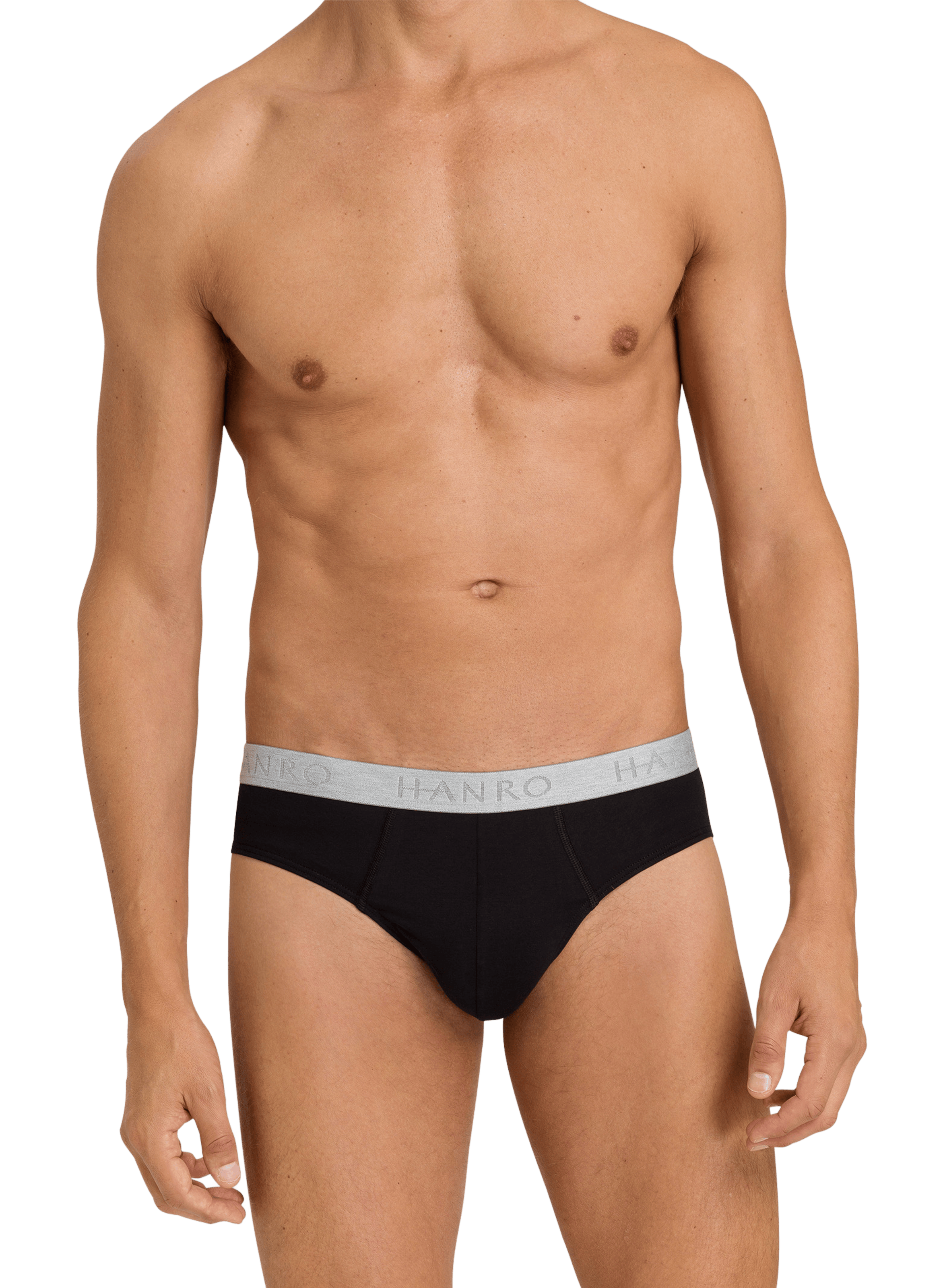 Slip en coton stretch Noir