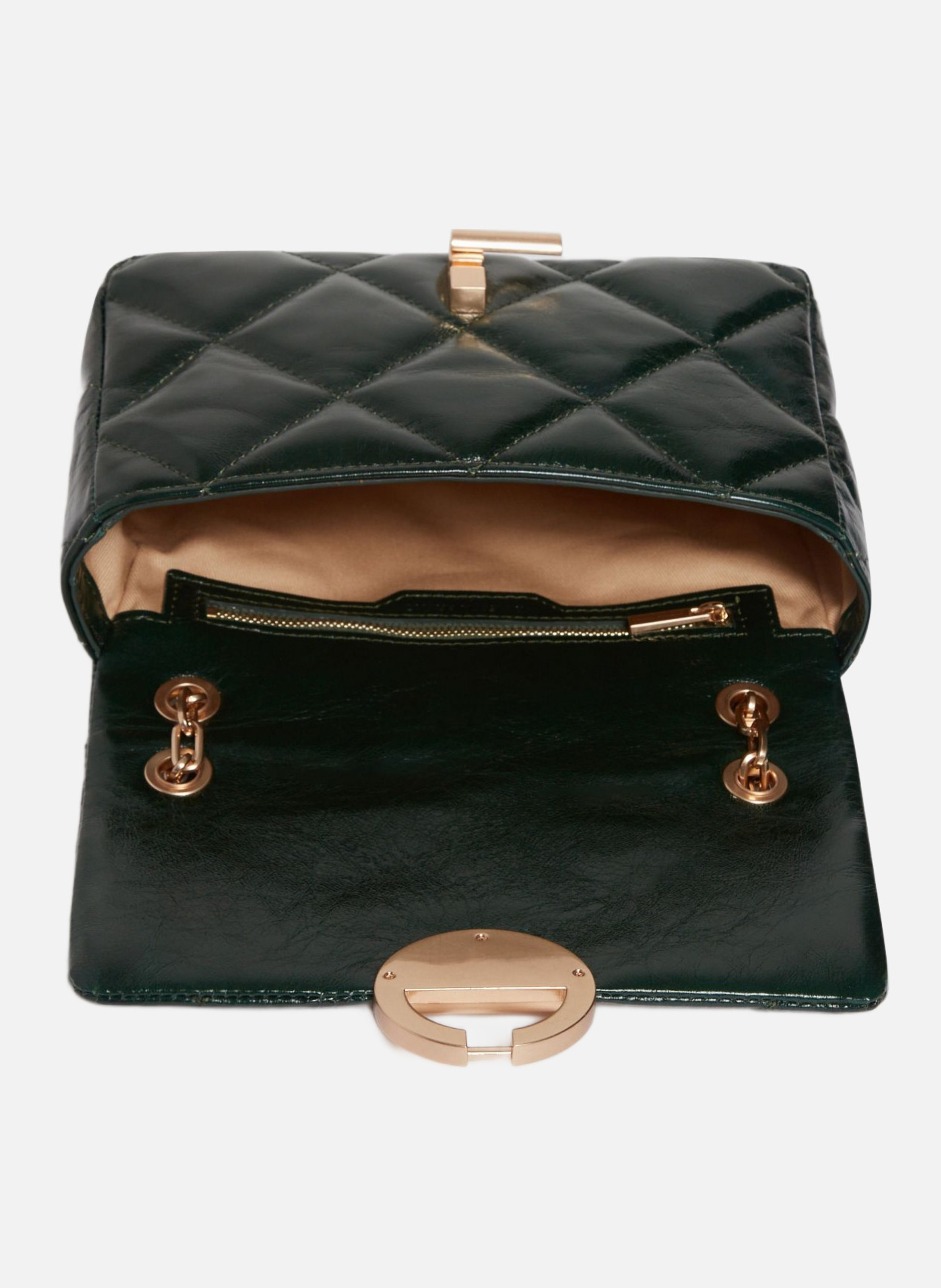 Moyen sac moon en cuir VANESSA BRUNO Vert