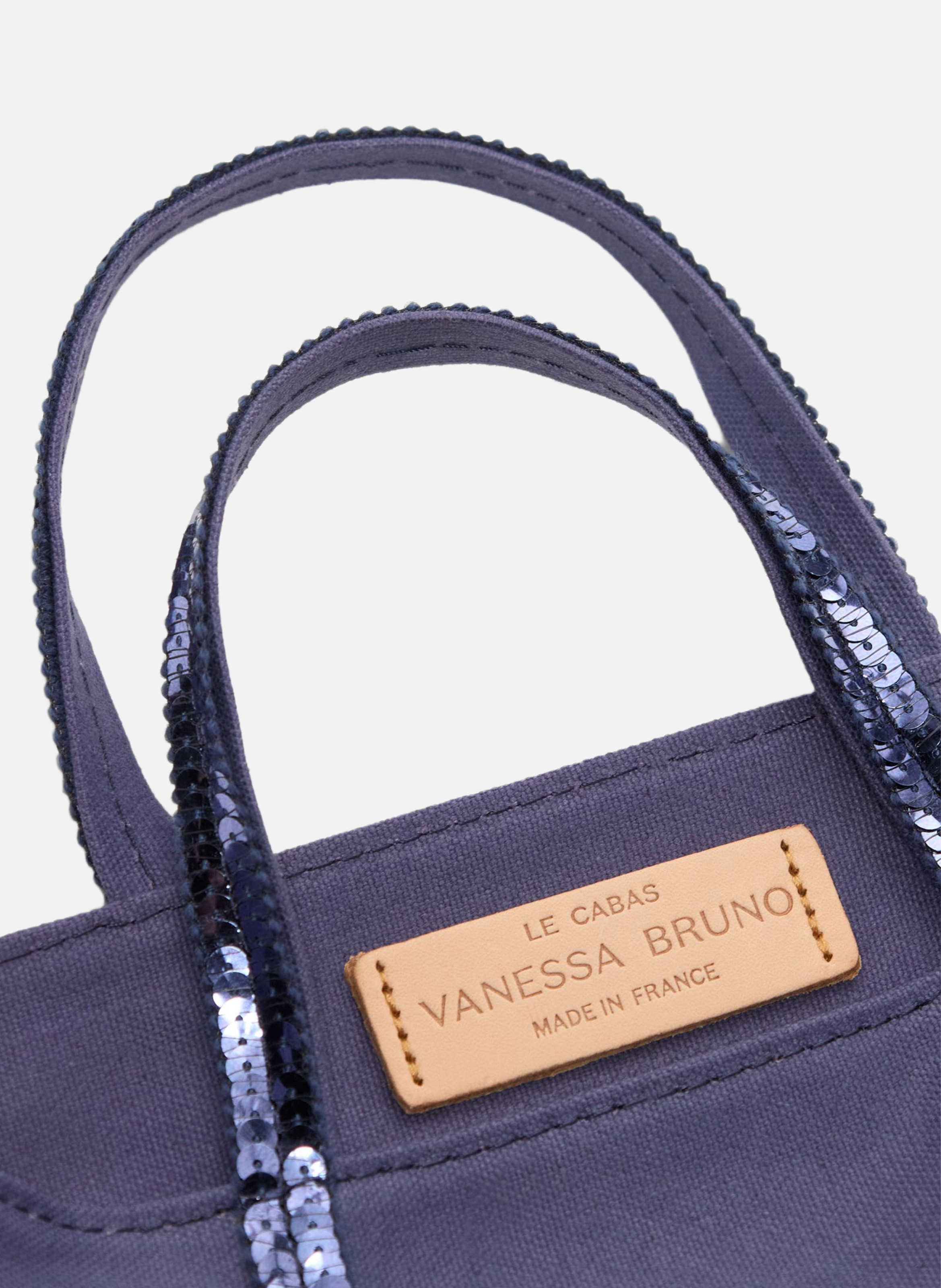 Cabas xs zippé en toile VANESSA BRUNO Bleu