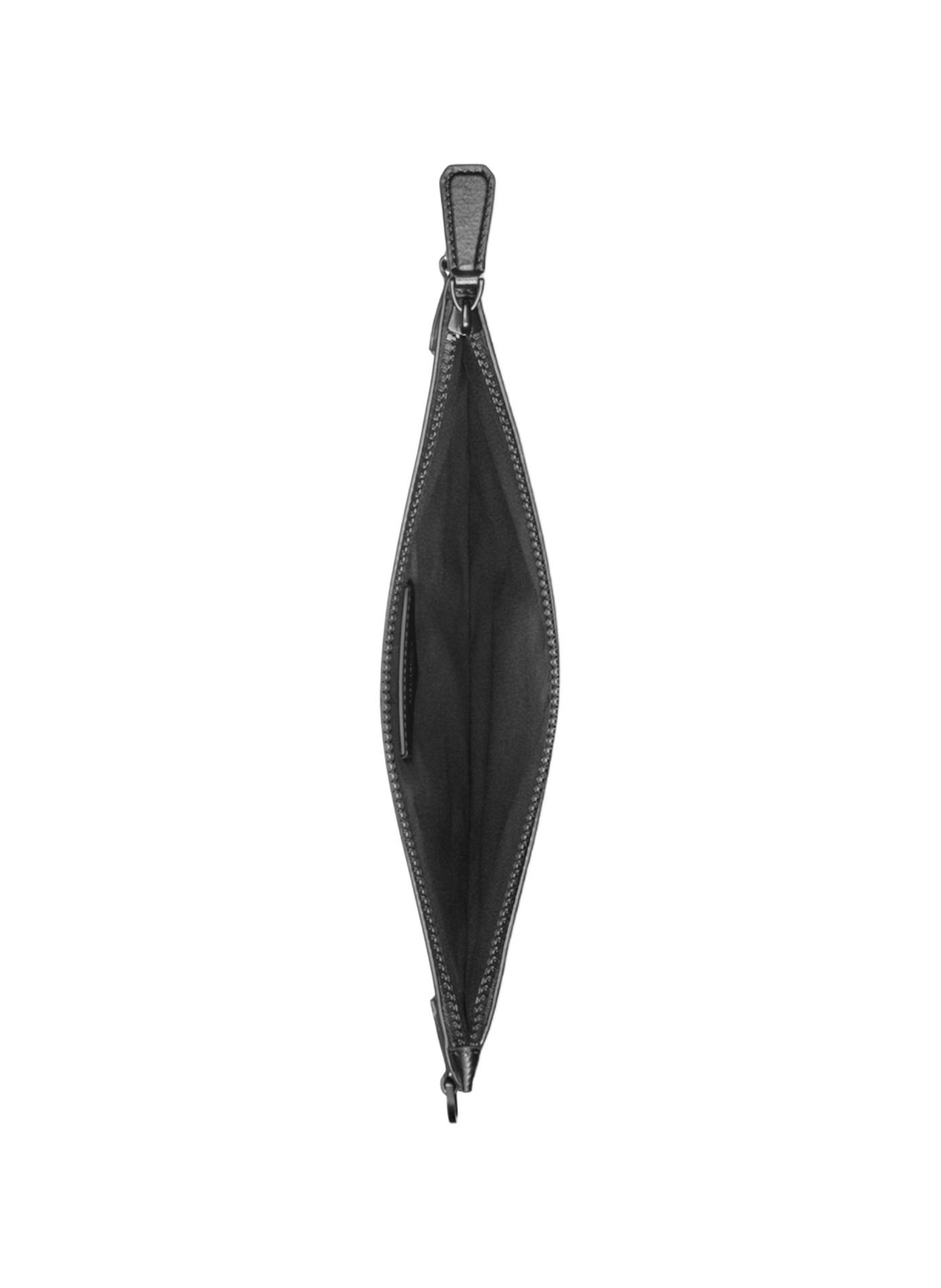 Textured leather clutch MONTBLANC Black