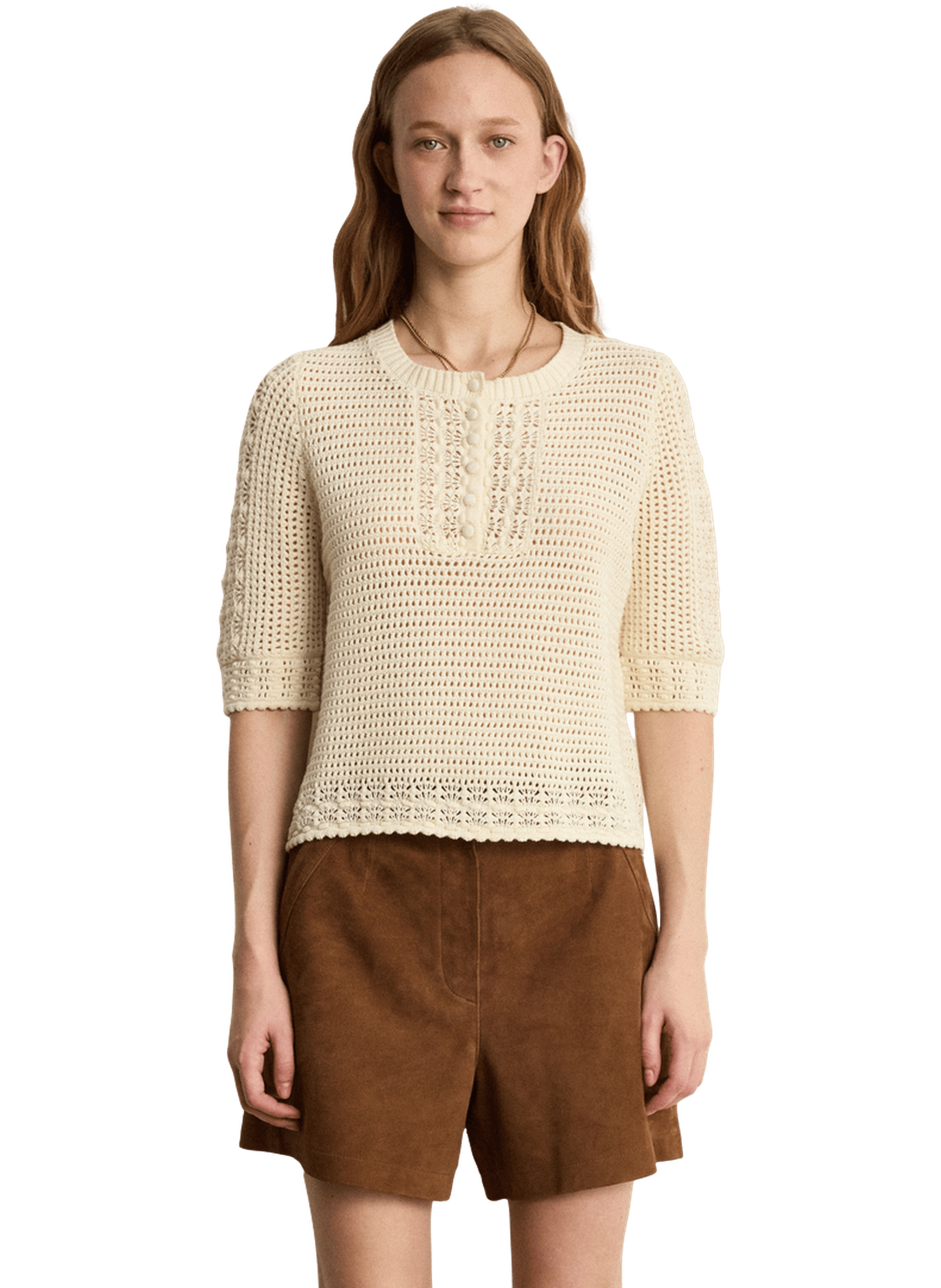 Pull en crochet - laurea PABLO Beige